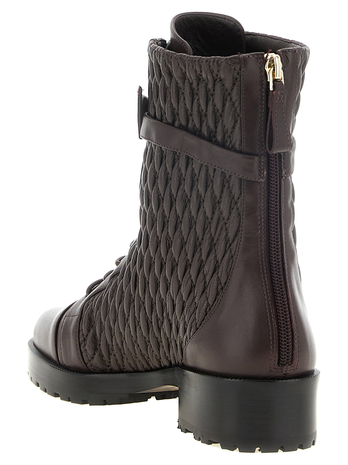 Alexandre Birman Quilted Clarita Combat Ankle Boots