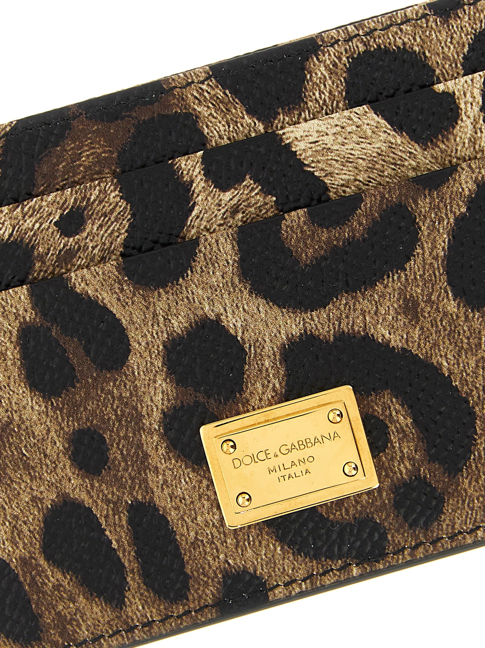 Dolce & Gabbana Animal Print Card Holder