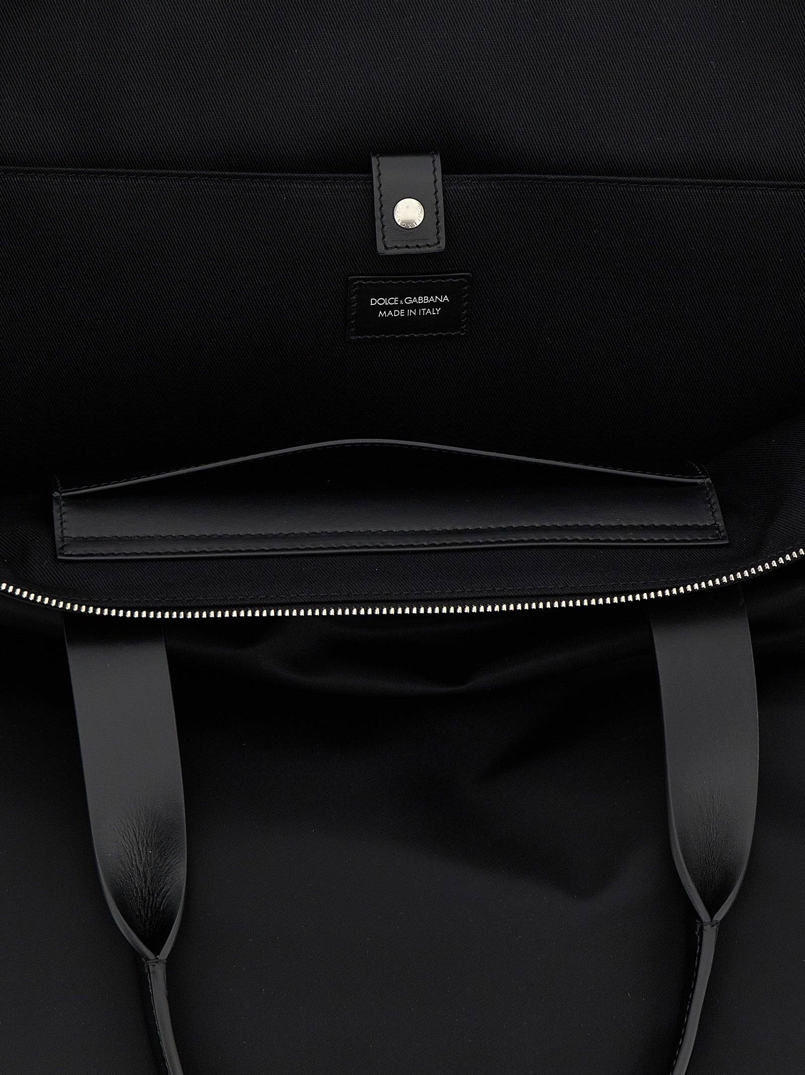 Dolce & Gabbana Big Logo Patch Shopping Bag