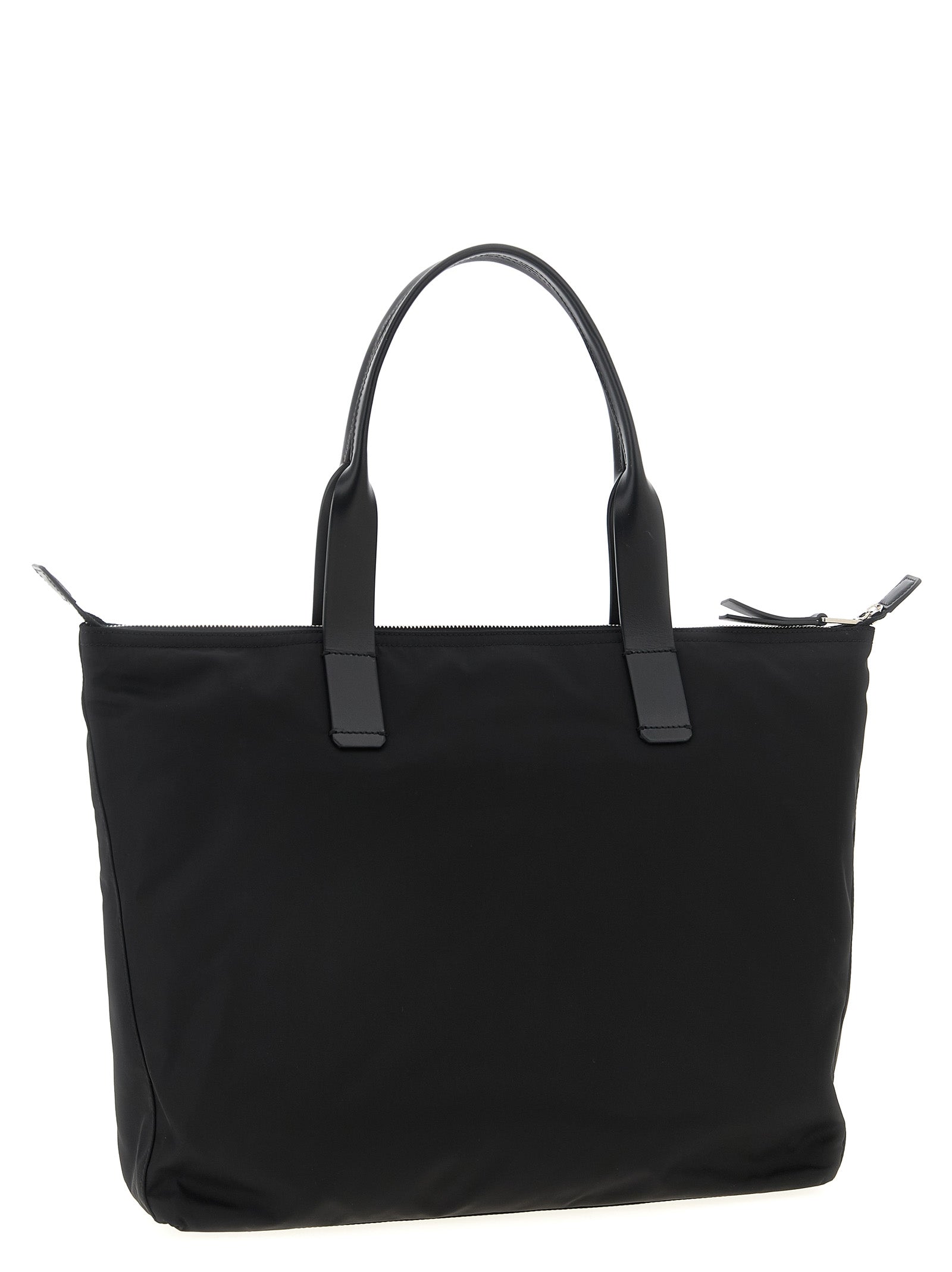 Dolce & Gabbana Media Logo Patch Shopping Bag