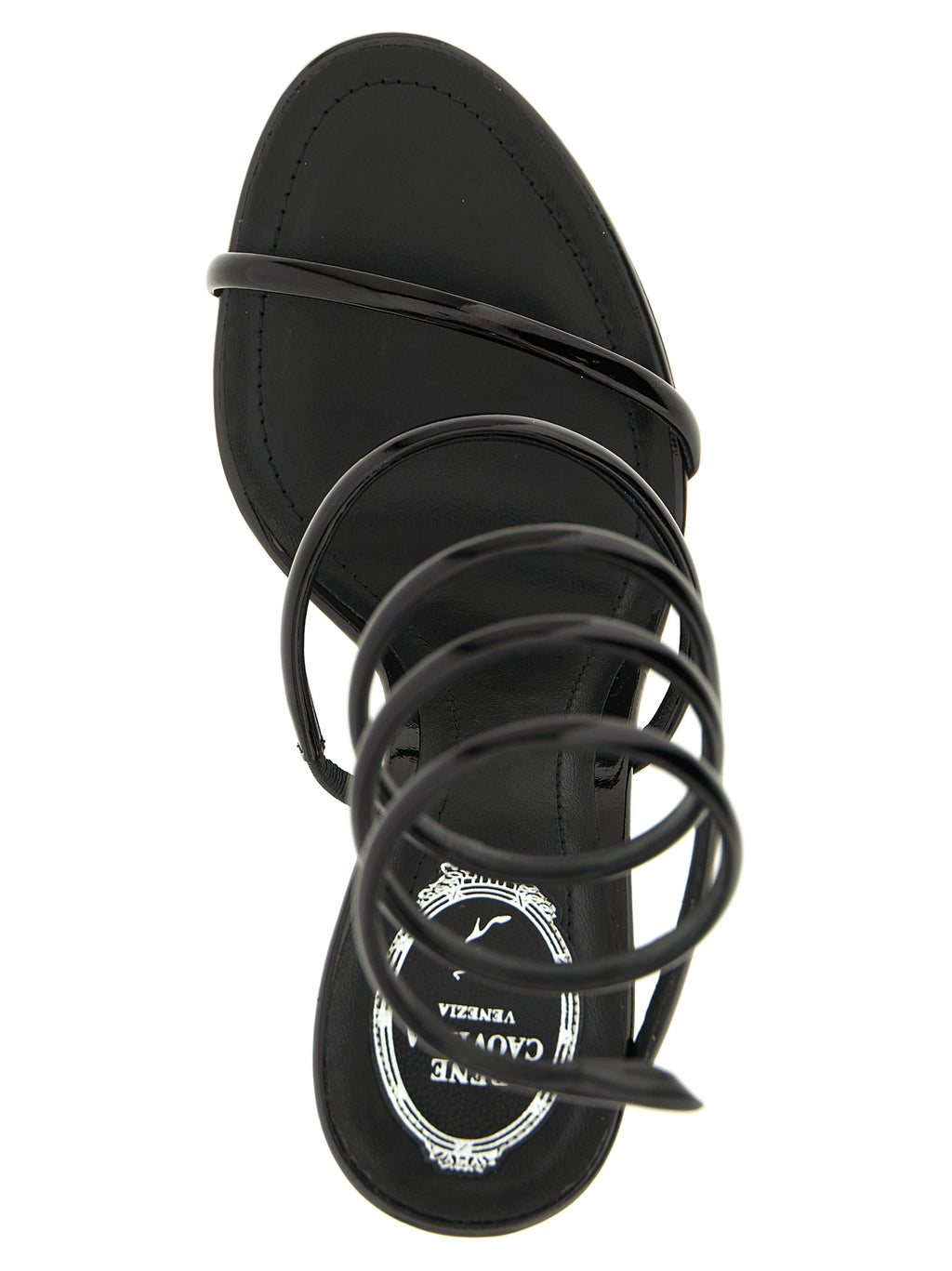 René Caovilla Cleo Metallic Sandals