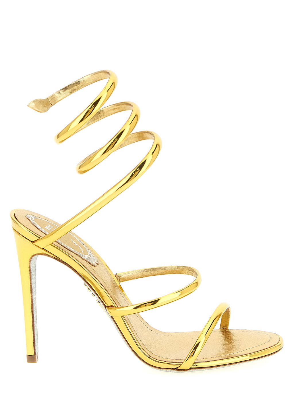 René Caovilla Cleo Metallic Sandals