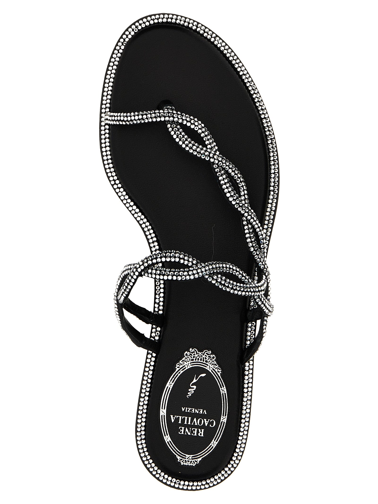 René Caovilla Braid Sandals