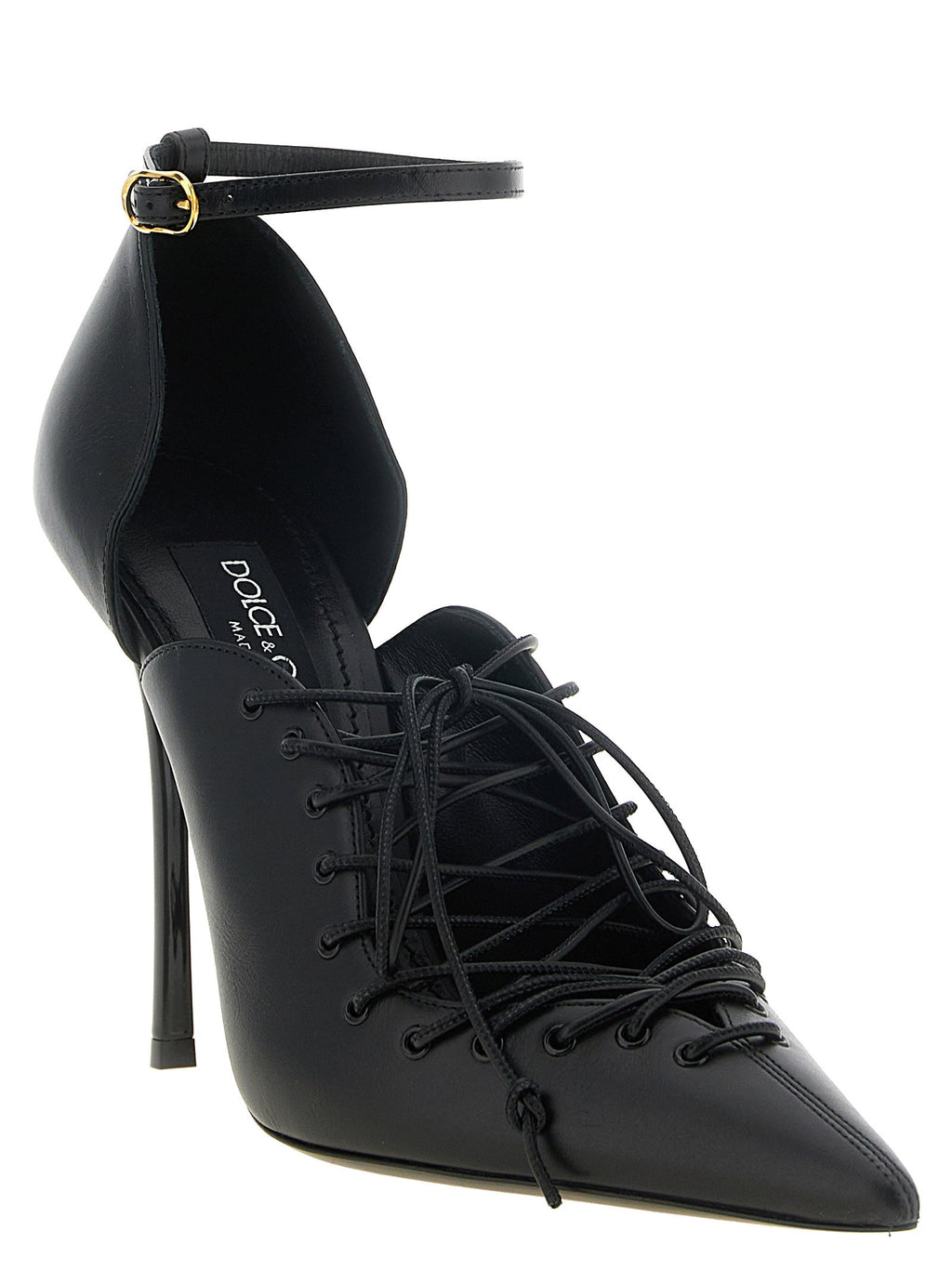 Dolce & Gabbana Leather Pumps With Lace-up