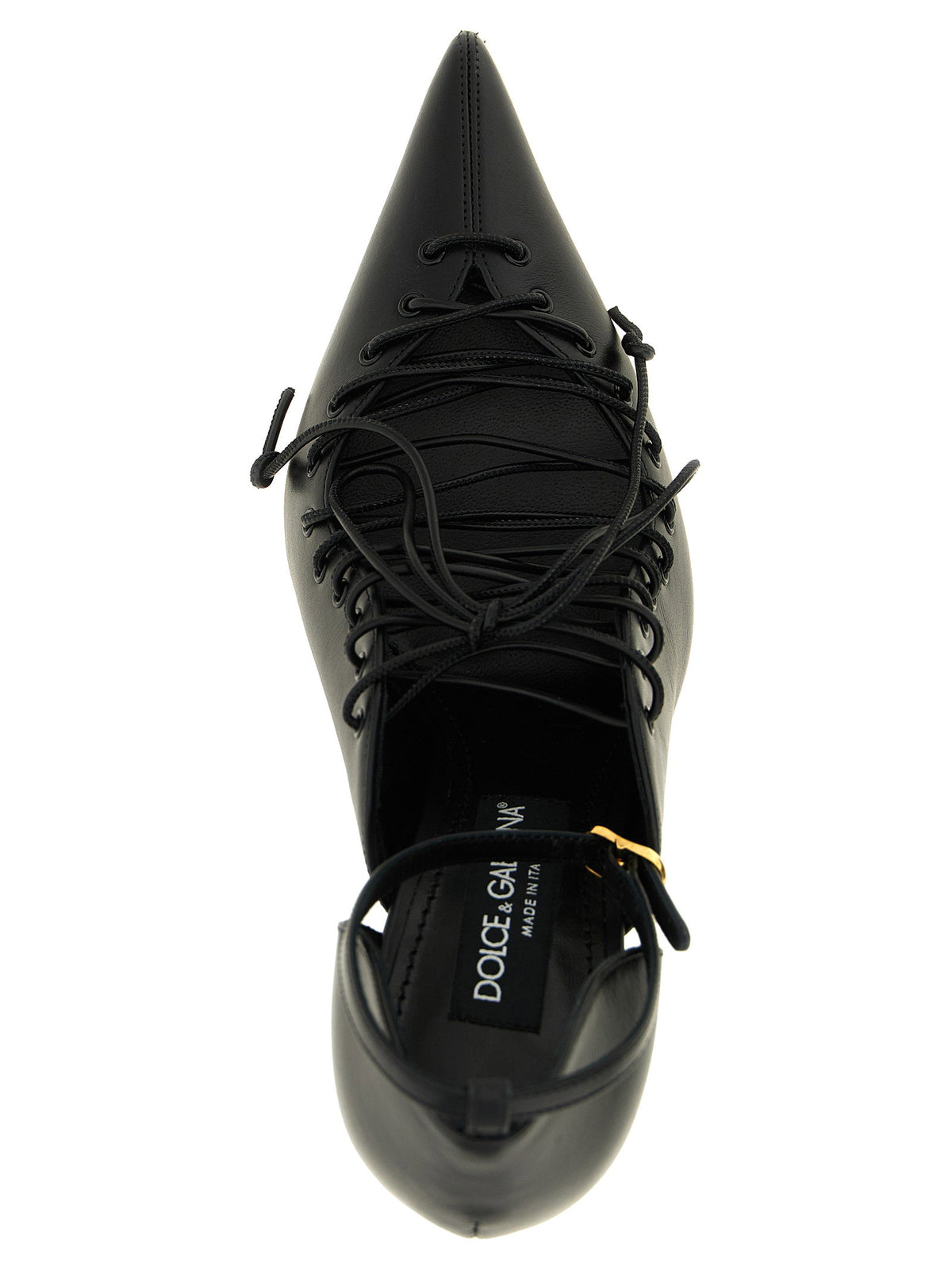 Dolce & Gabbana Leather Pumps With Lace-up