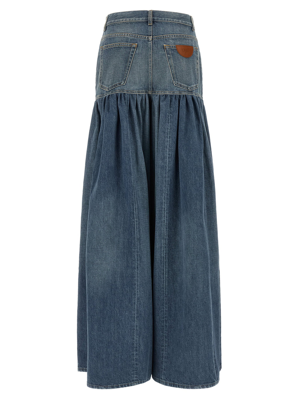 Chloé Balloon Denim Skirt