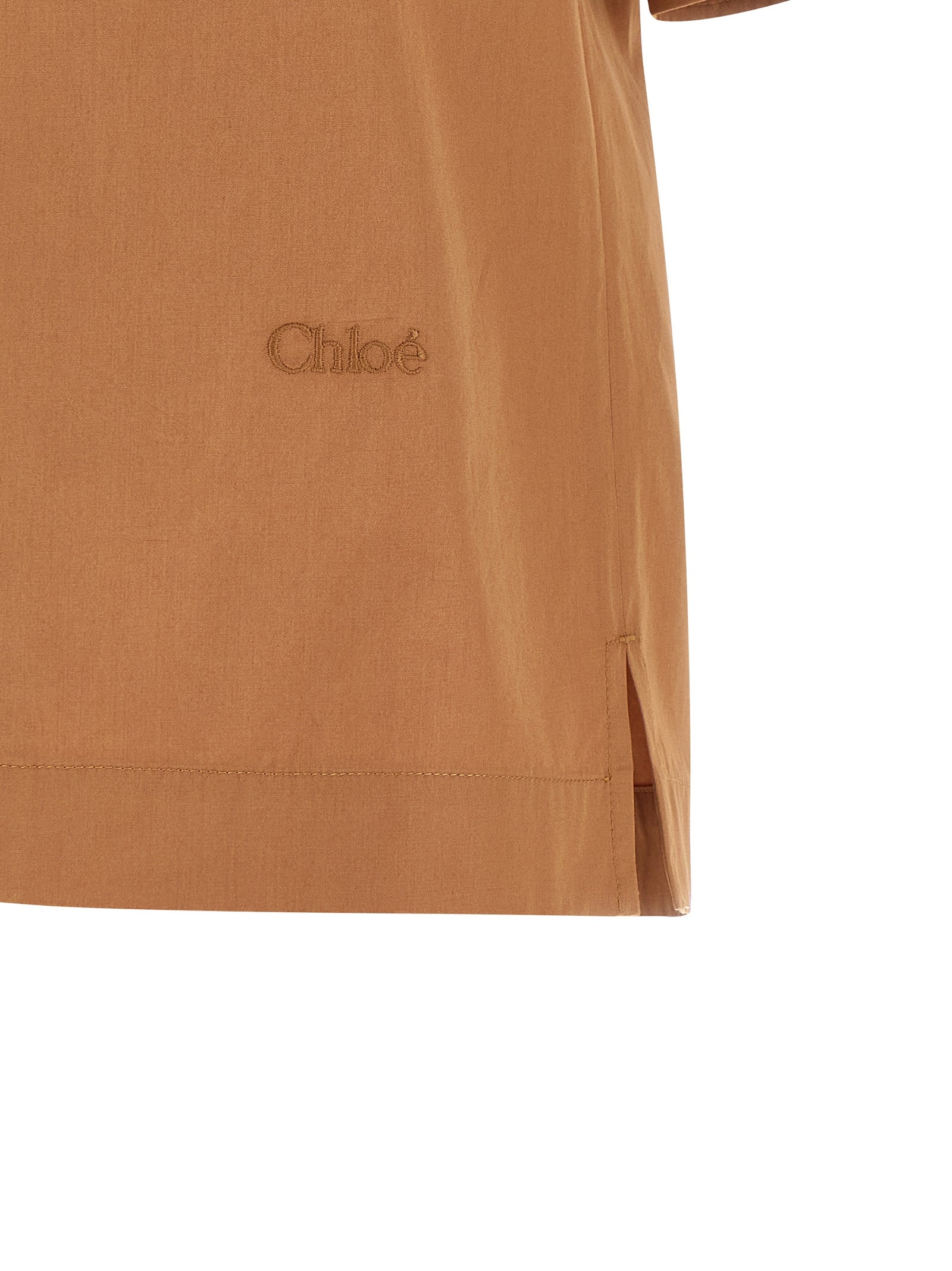Chloé Logo Embroidery Shirt
