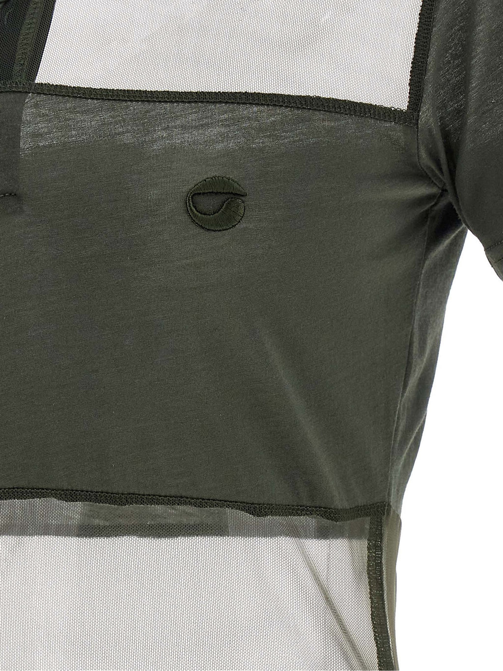 Coperni Sheer Striped Polo Shirt