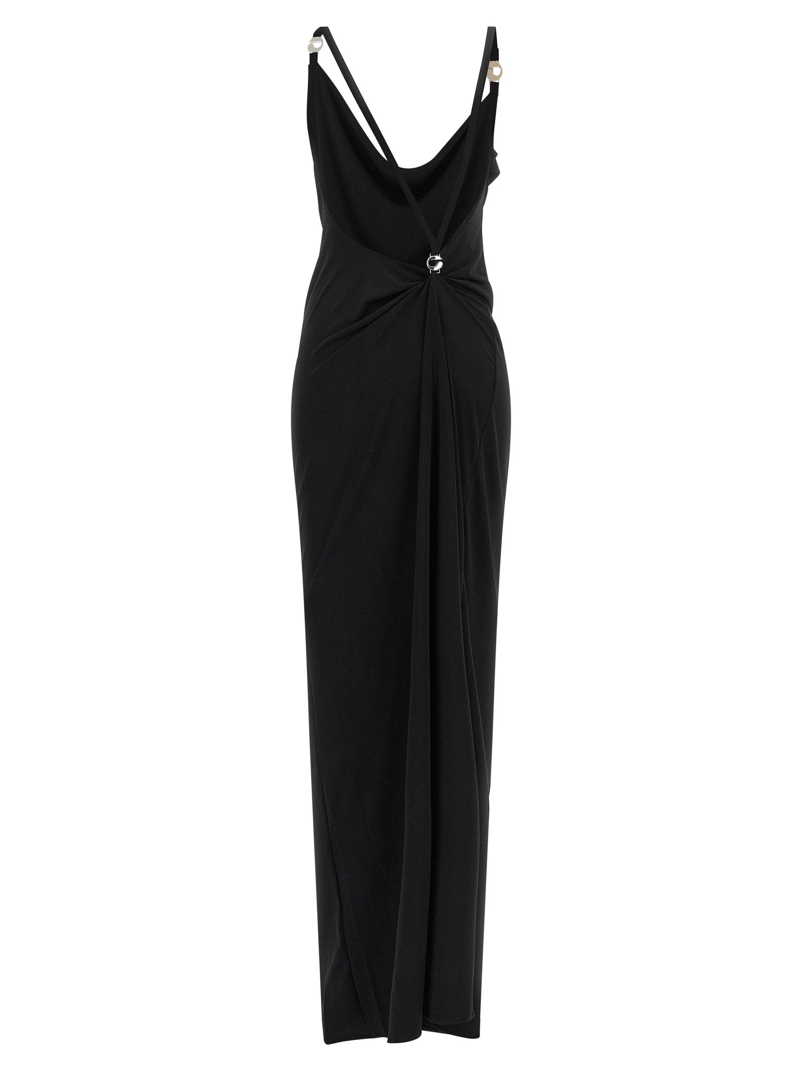 Coperni Metallic Logo Dress