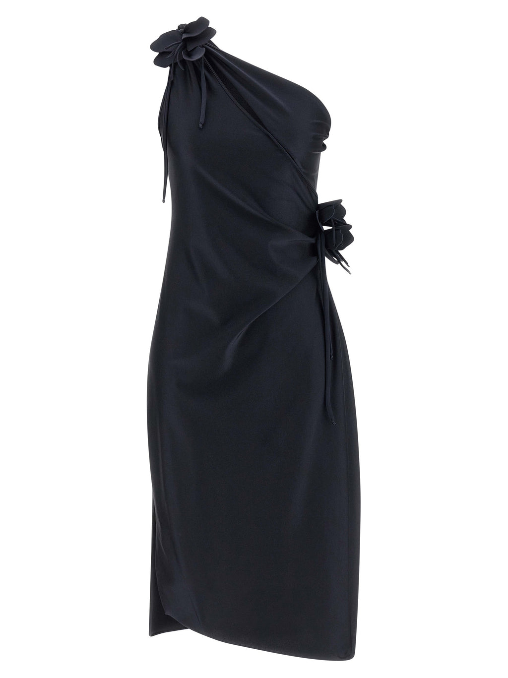 Coperni Asymmetric Mini Flower Dress