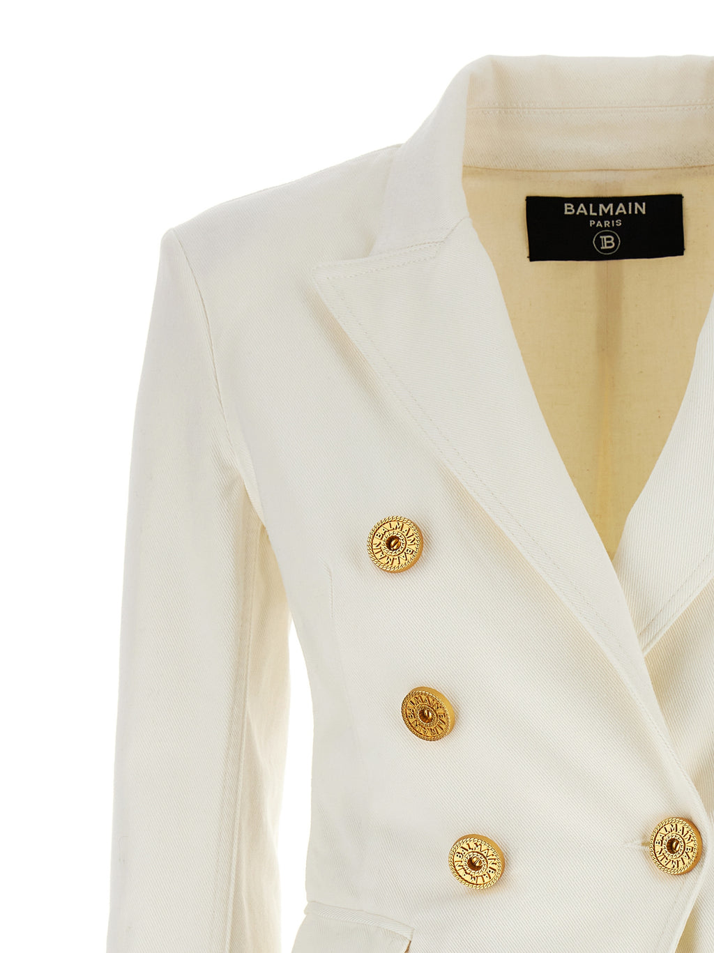 Balmain Double-breasted Denim Blazer