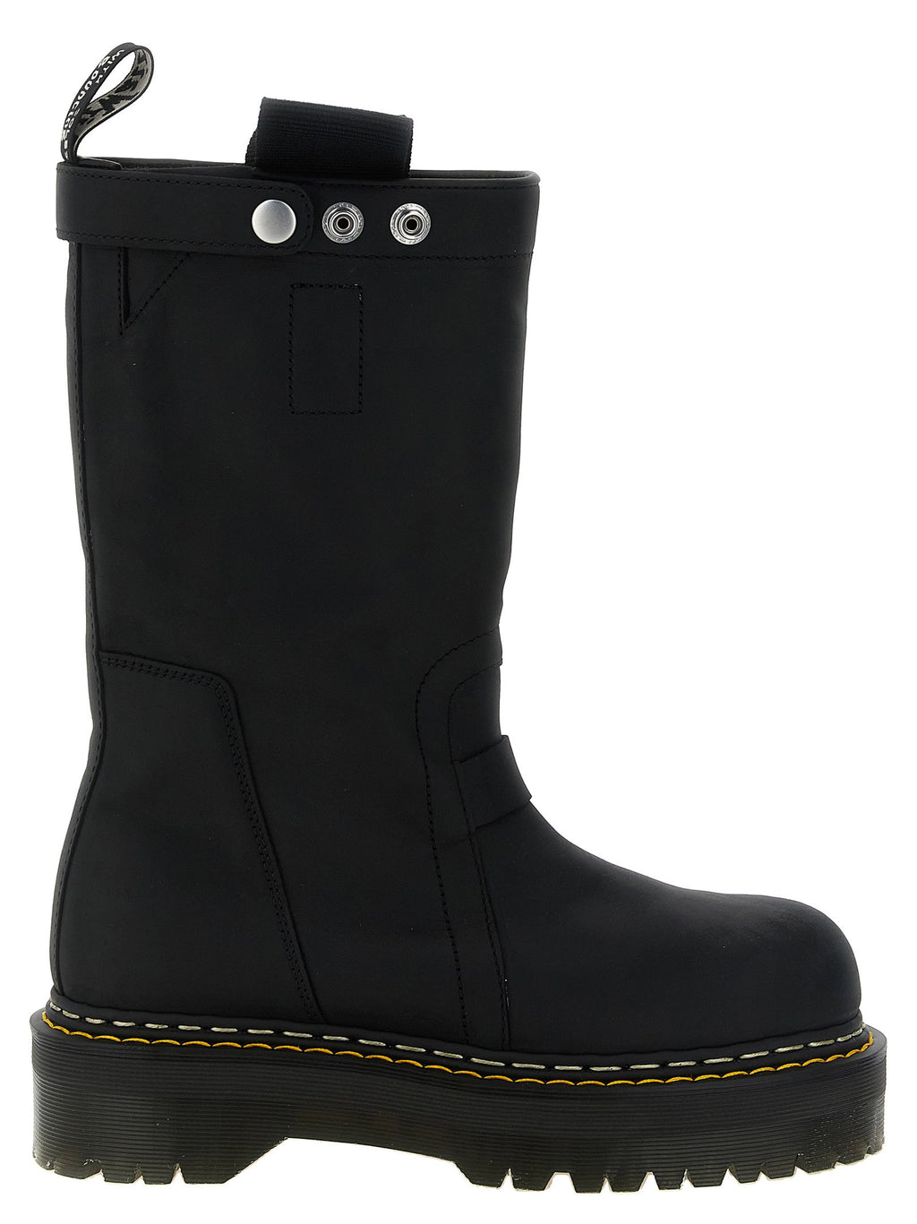 Rick Owens Quad Sole Pull On Dr.martens X Rickowens Boots