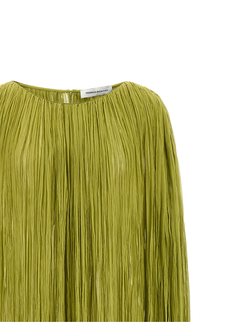 Federica Bonifaci The Pleated Dress Cape Dress