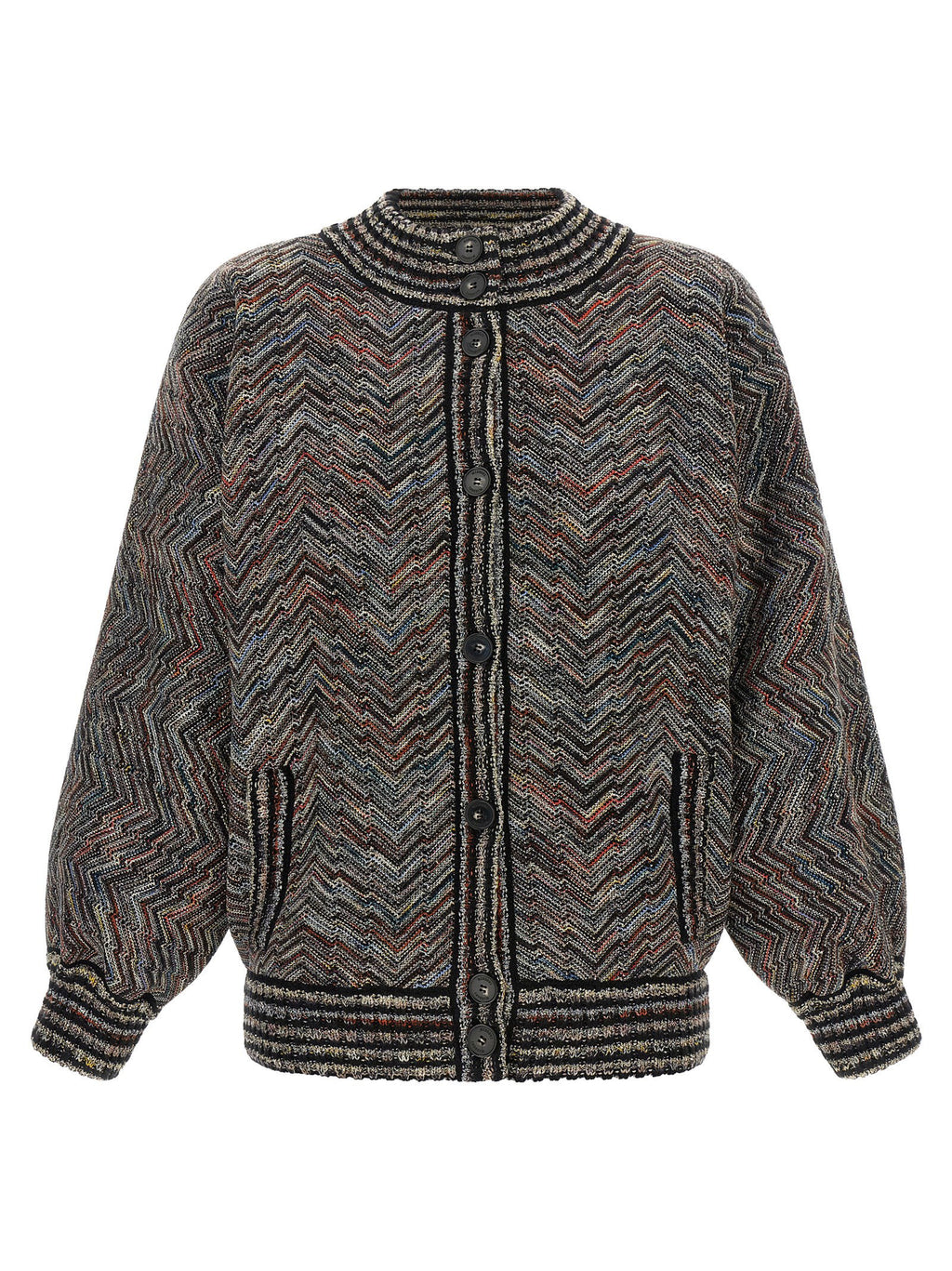 Missoni Chevron Knit Bomber Jacket