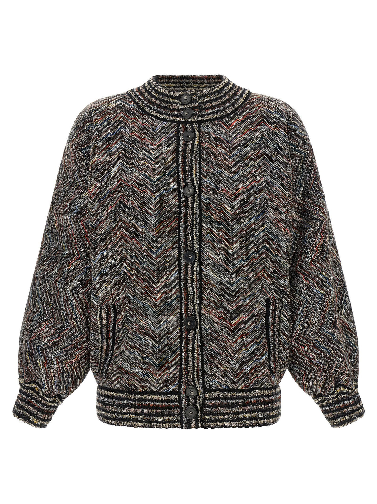 Missoni Chevron Knit Bomber Jacket
