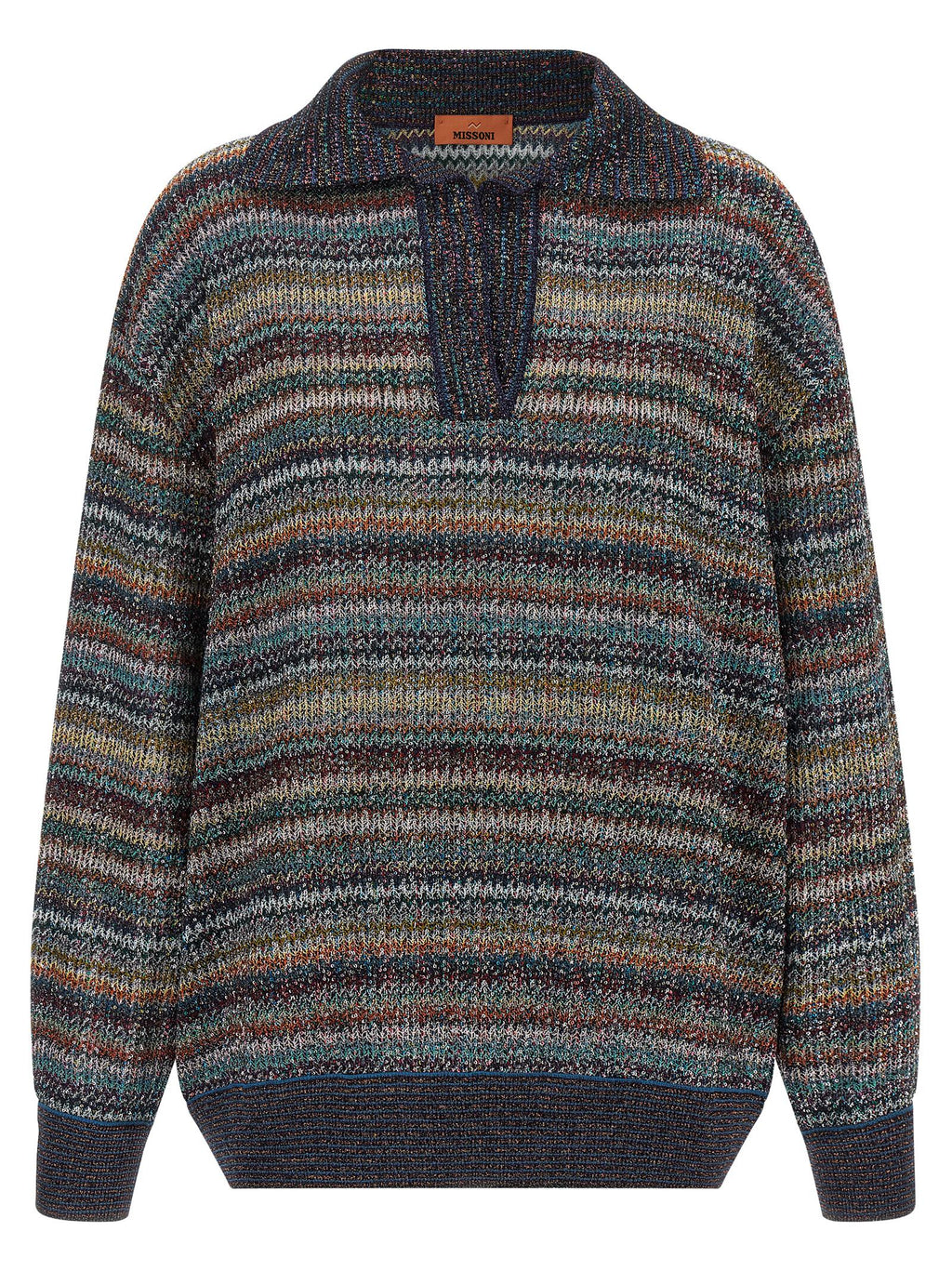 Missoni Lamé Yarn Polo Shirt