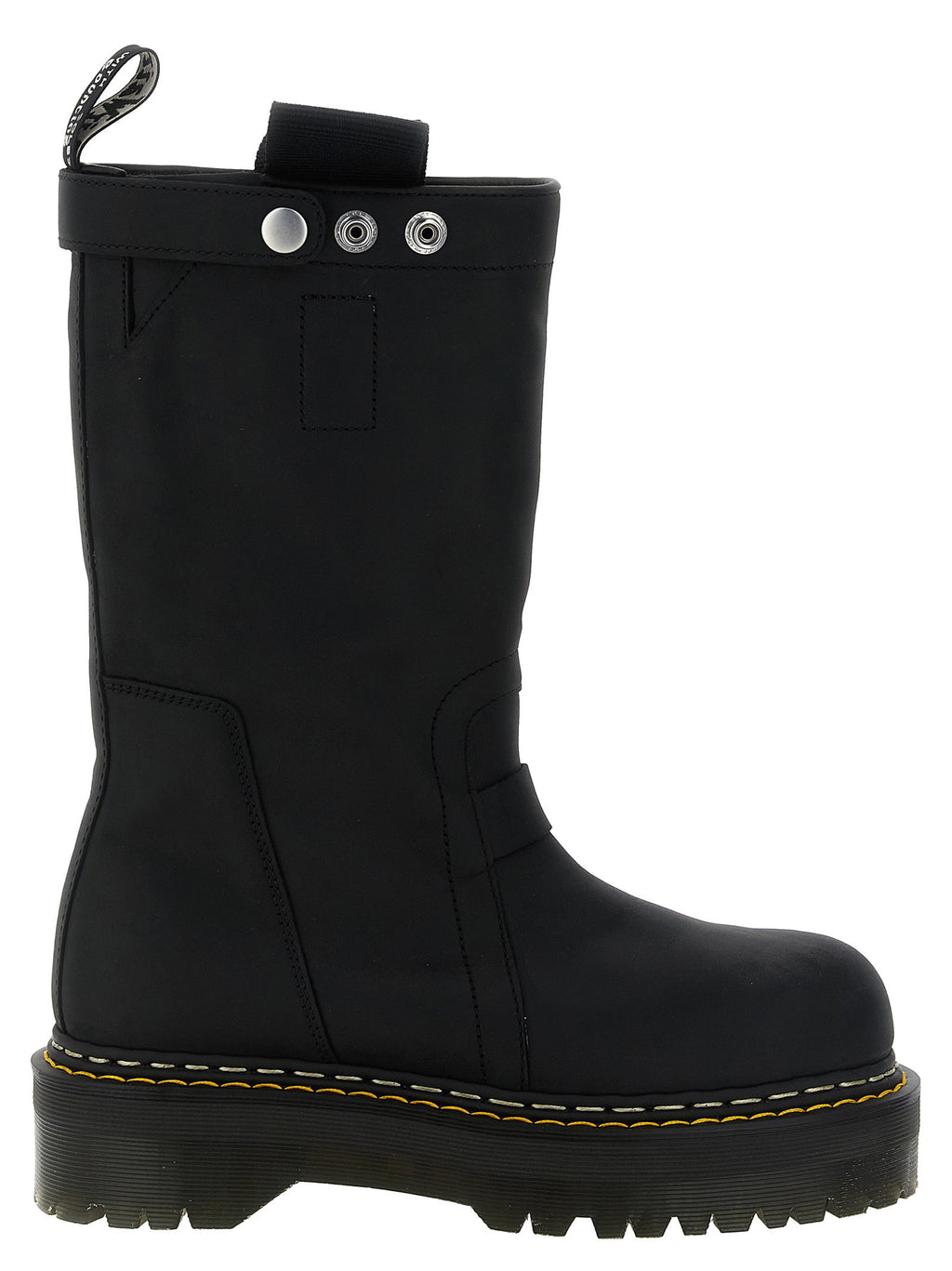 Rick Owens Quad Sole Pull On Dr.martens X Rickowens Boots