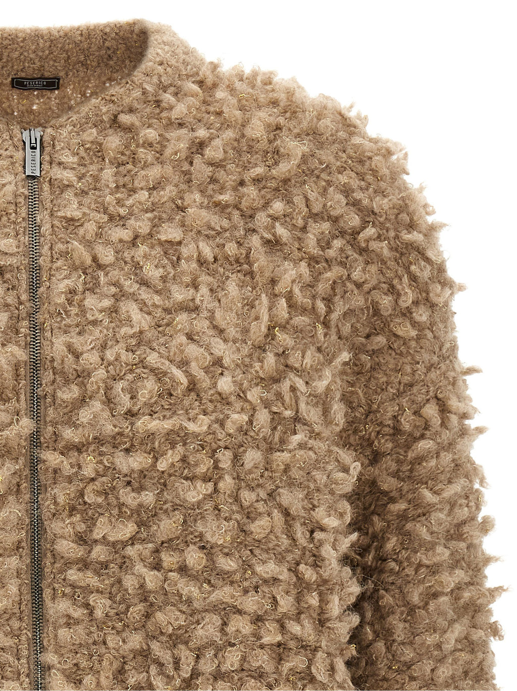 Peserico Lurex Bouclé Bomber Jacket