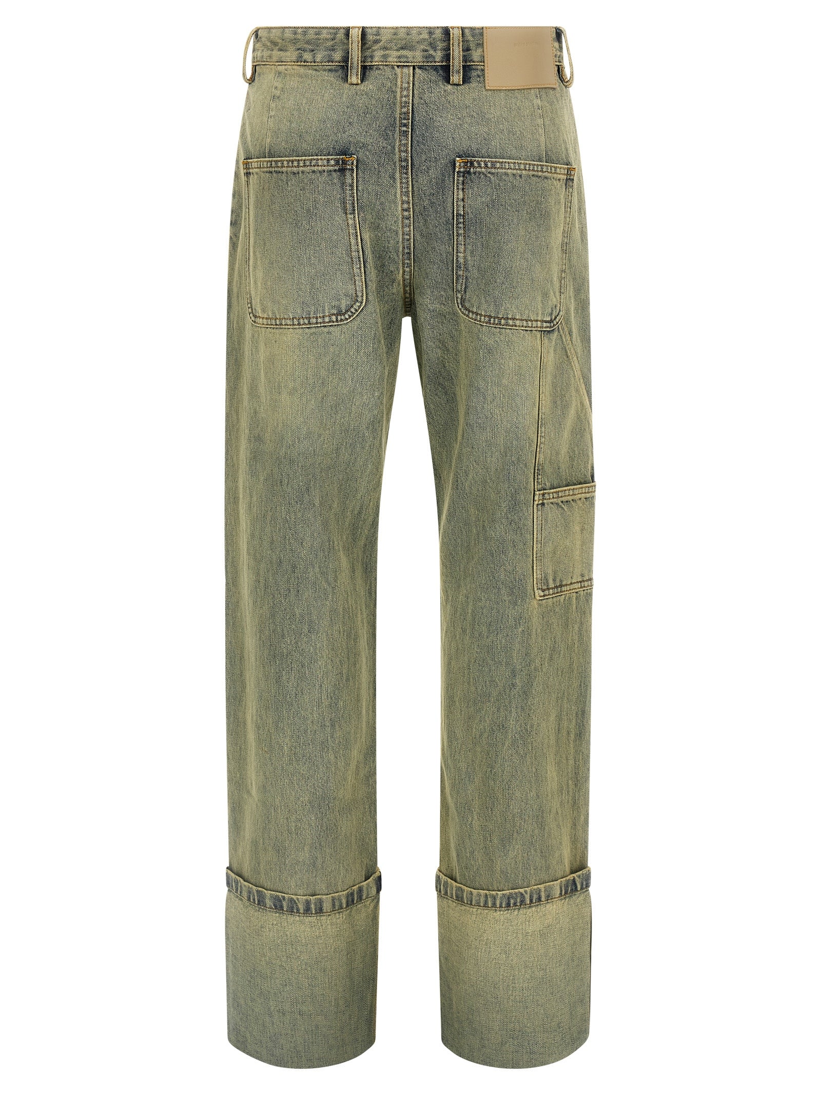 Entire Studios Cuff Surface Wave Jeans