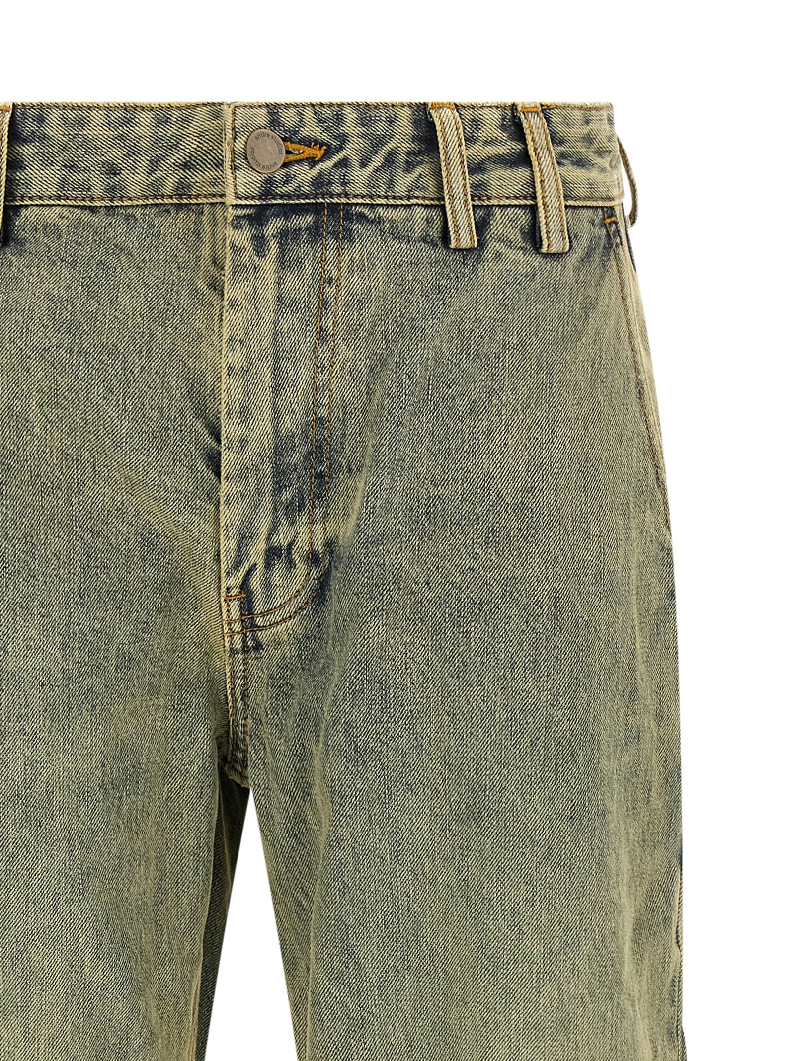 Entire Studios Cuff Surface Wave Jeans