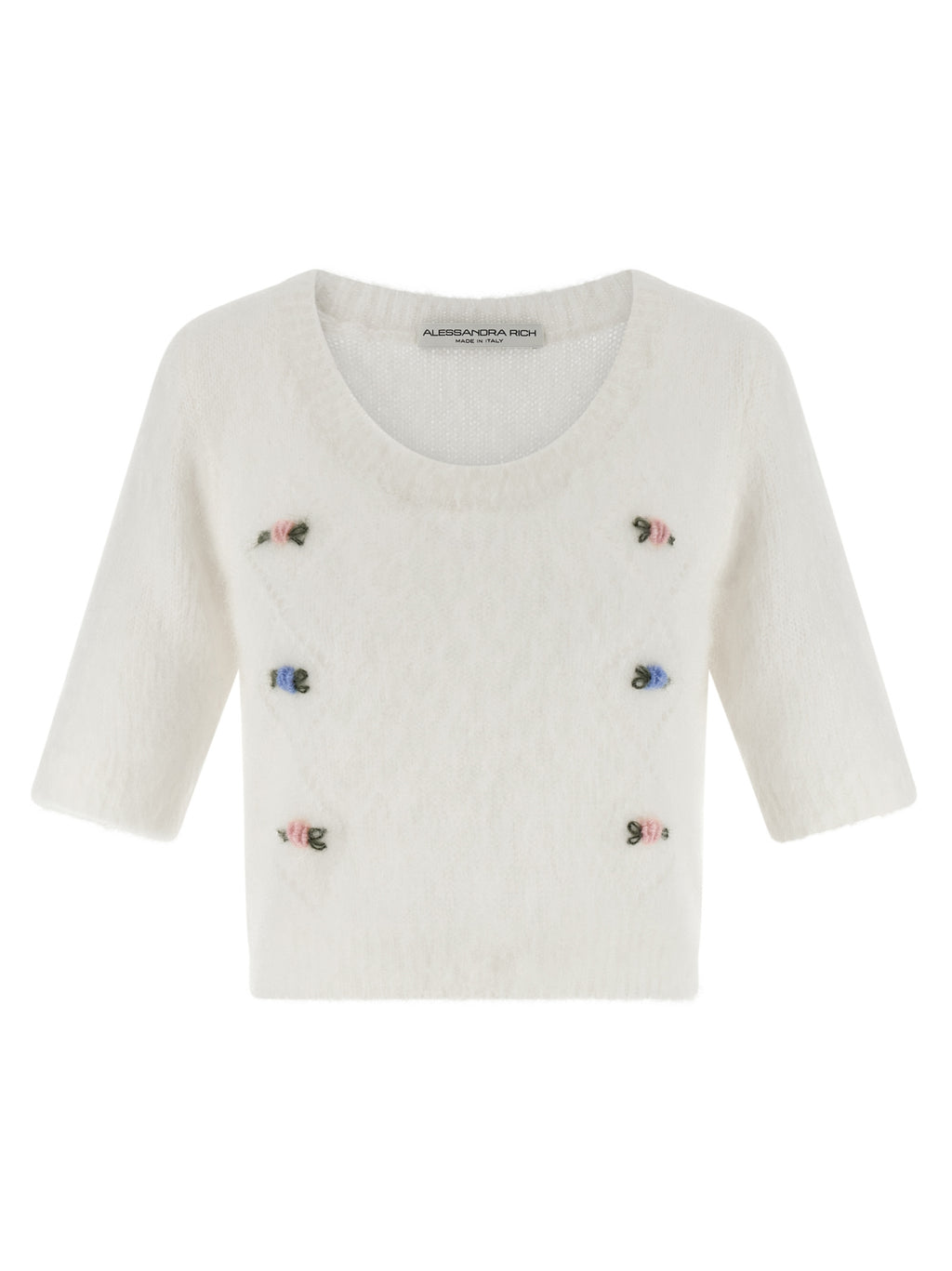Alessandra Rich Carded Mohair Sweater