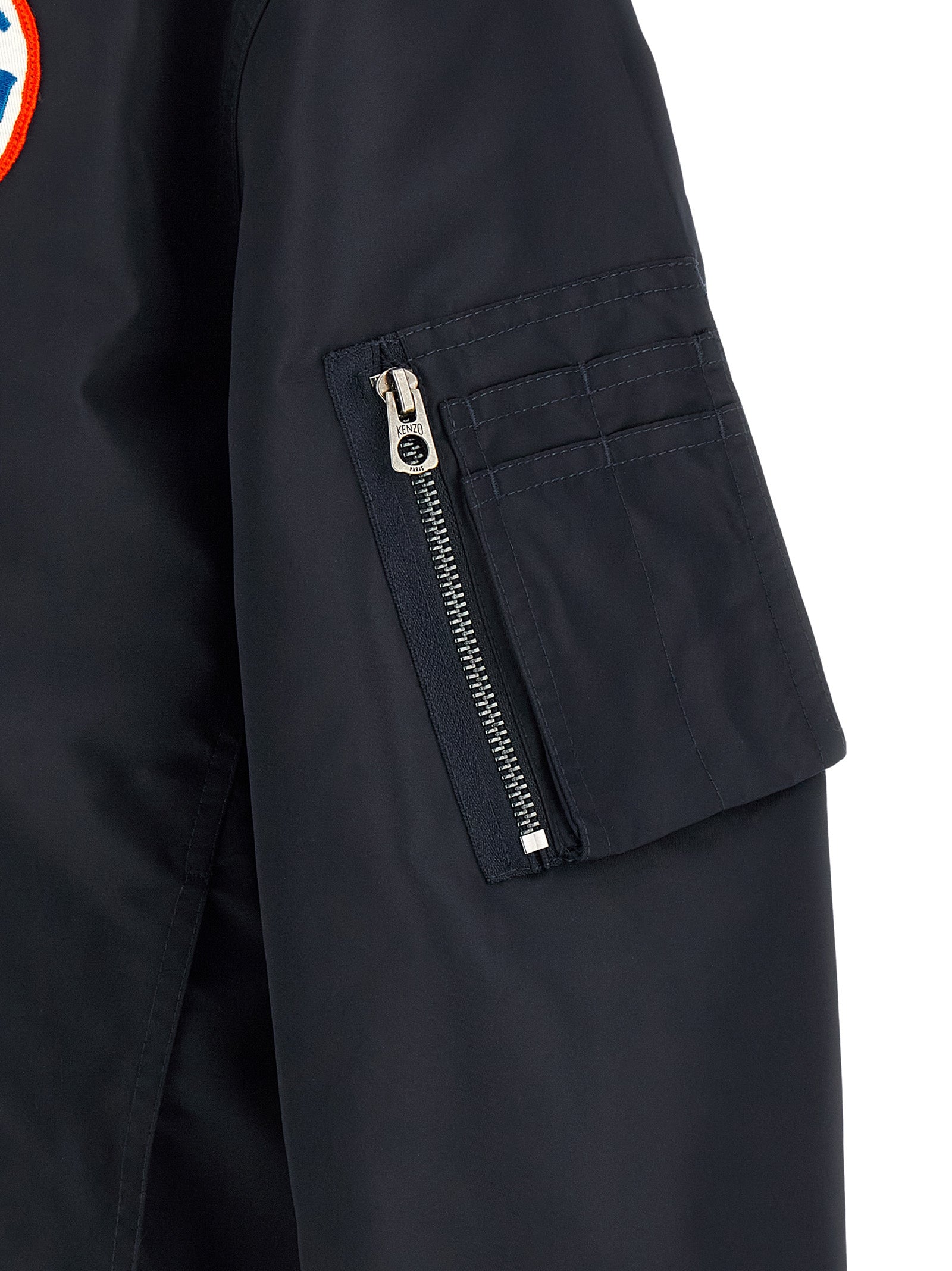 Kenzo Badges Collarless Bomber Jacket