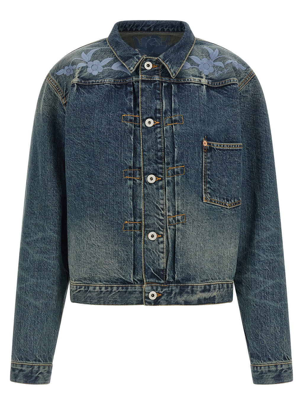 Kenzo Floral Embroidery Denim Jacket