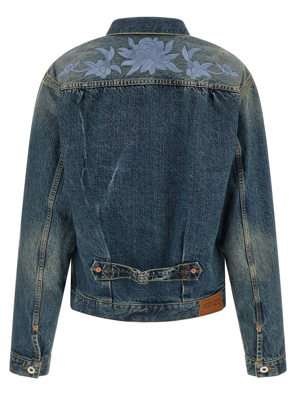 Kenzo Floral Embroidery Denim Jacket