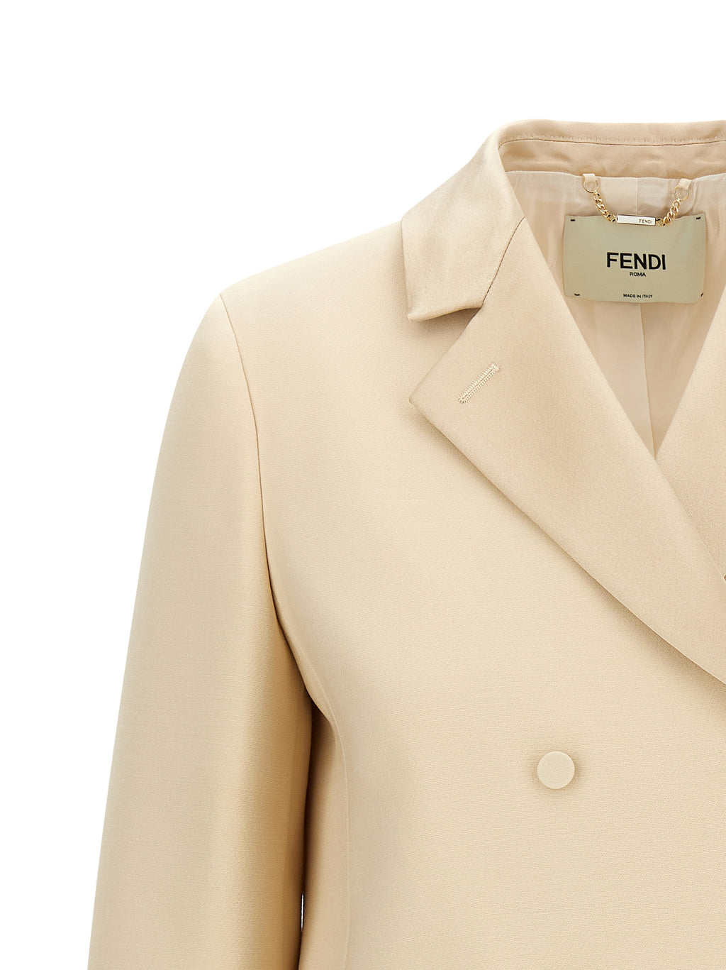 Fendi Silk Lapel Blazer