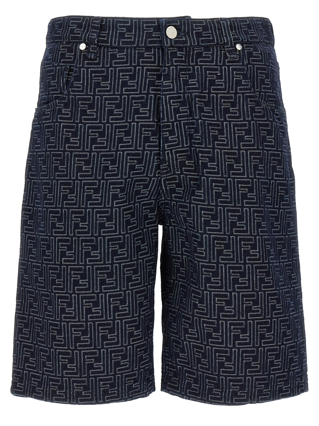 Fendi Bermuda Jeans Jacquard Ff