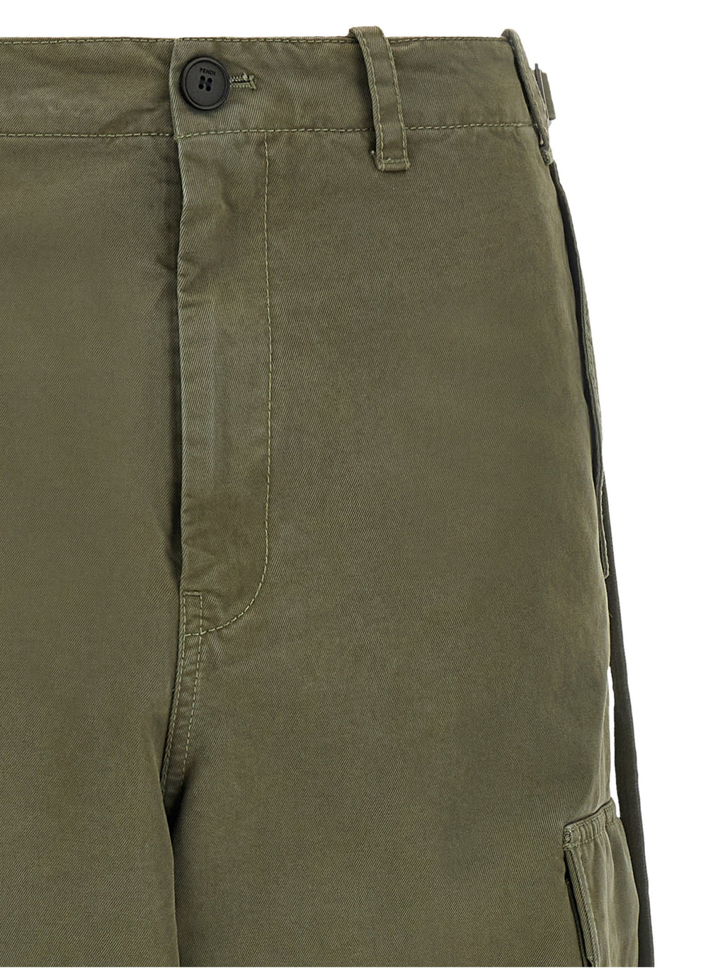 Fendi Double Stitch Embroidery Pants