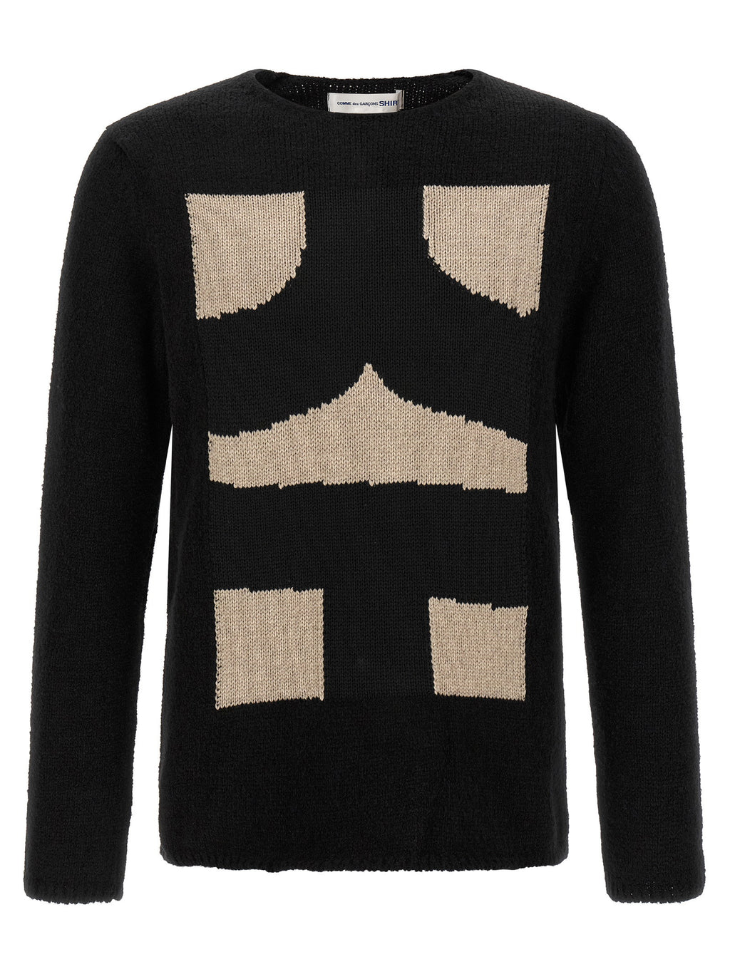 Comme Des Garcons Shirt Intarsia Sweater