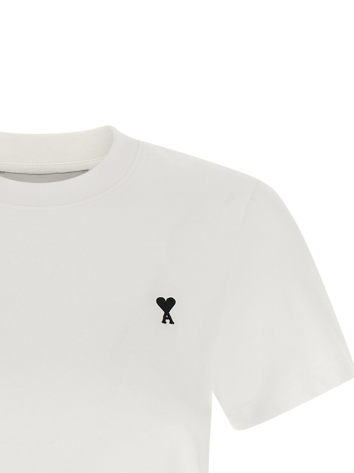 Ami Paris Ami De Coeur Cropped T-shirt