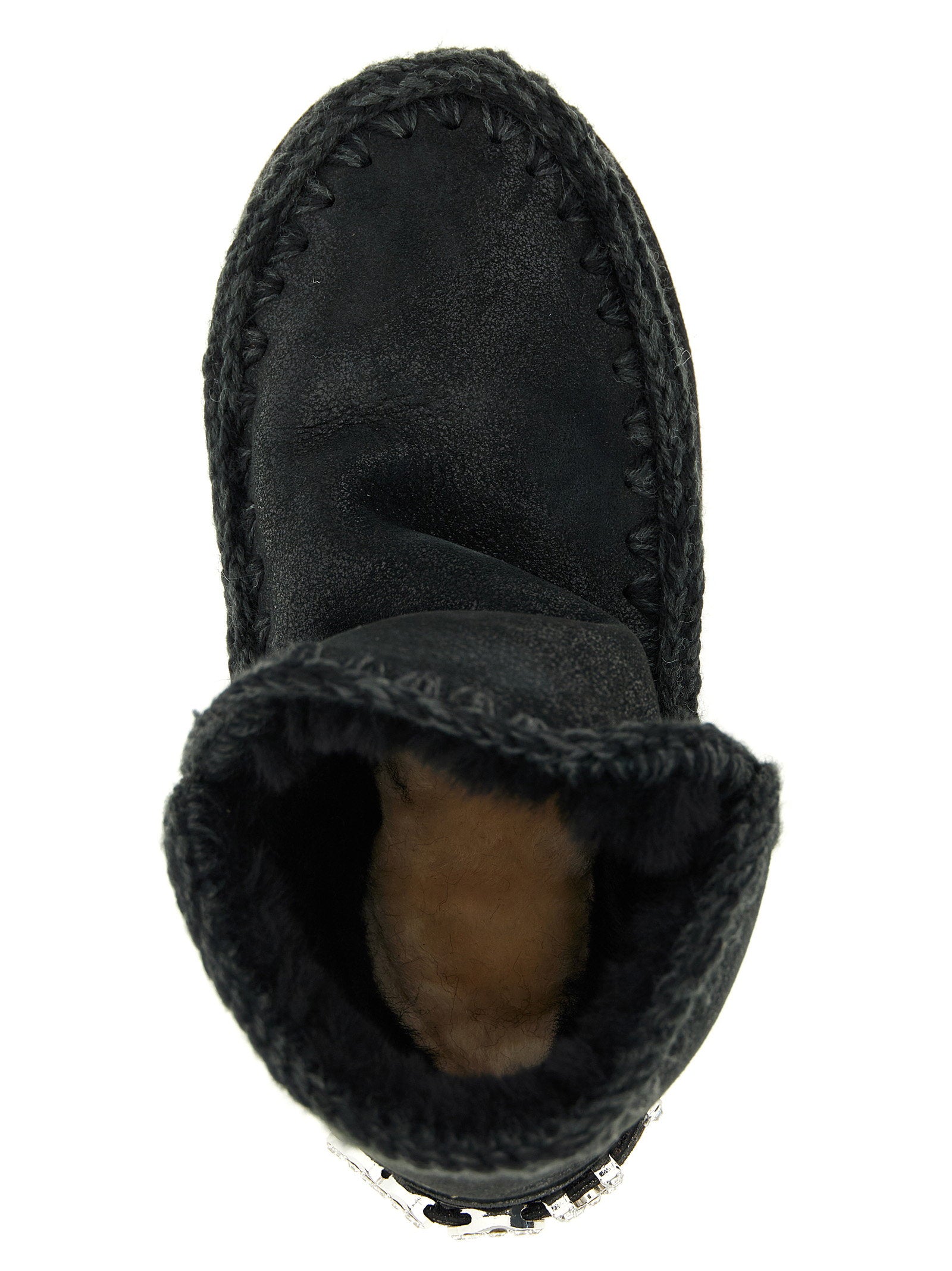 Mou Eskimo 18 Rhinestone Logo Ankle Boots