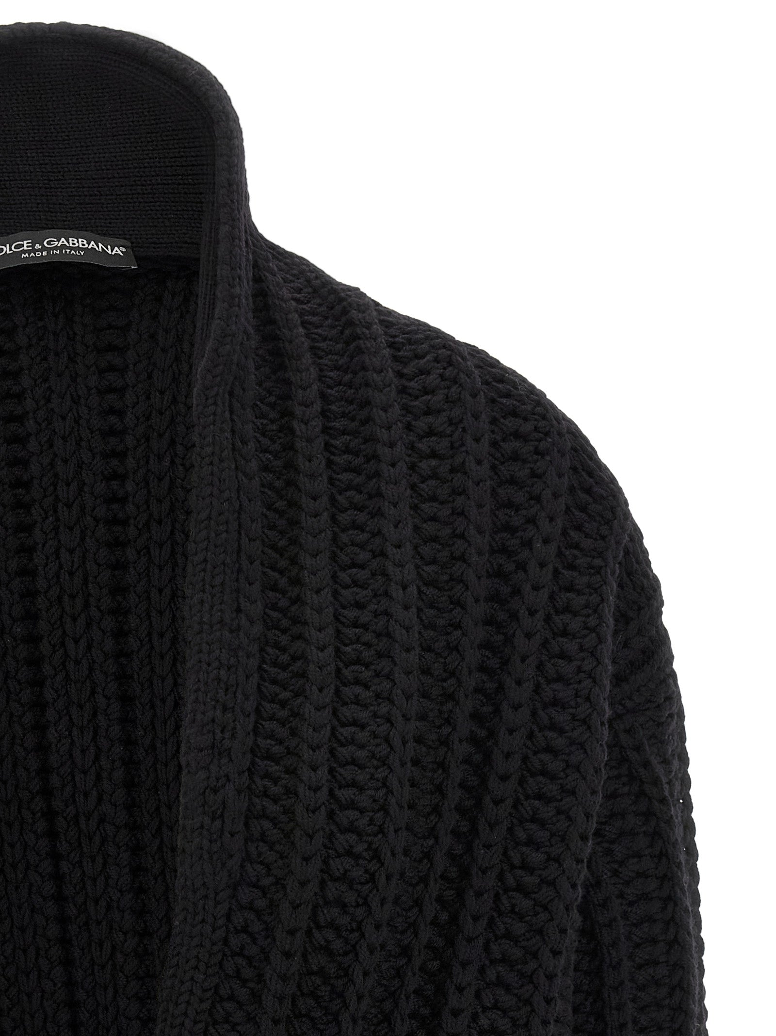 Dolce & Gabbana Coarse Wool Cardigan
