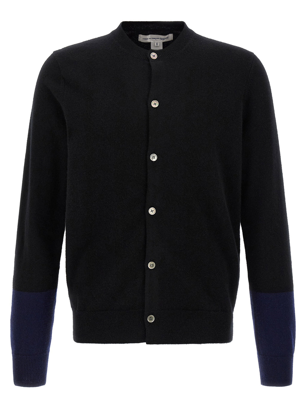 Comme Des Garcons Shirt Color-block Detail Cardigan