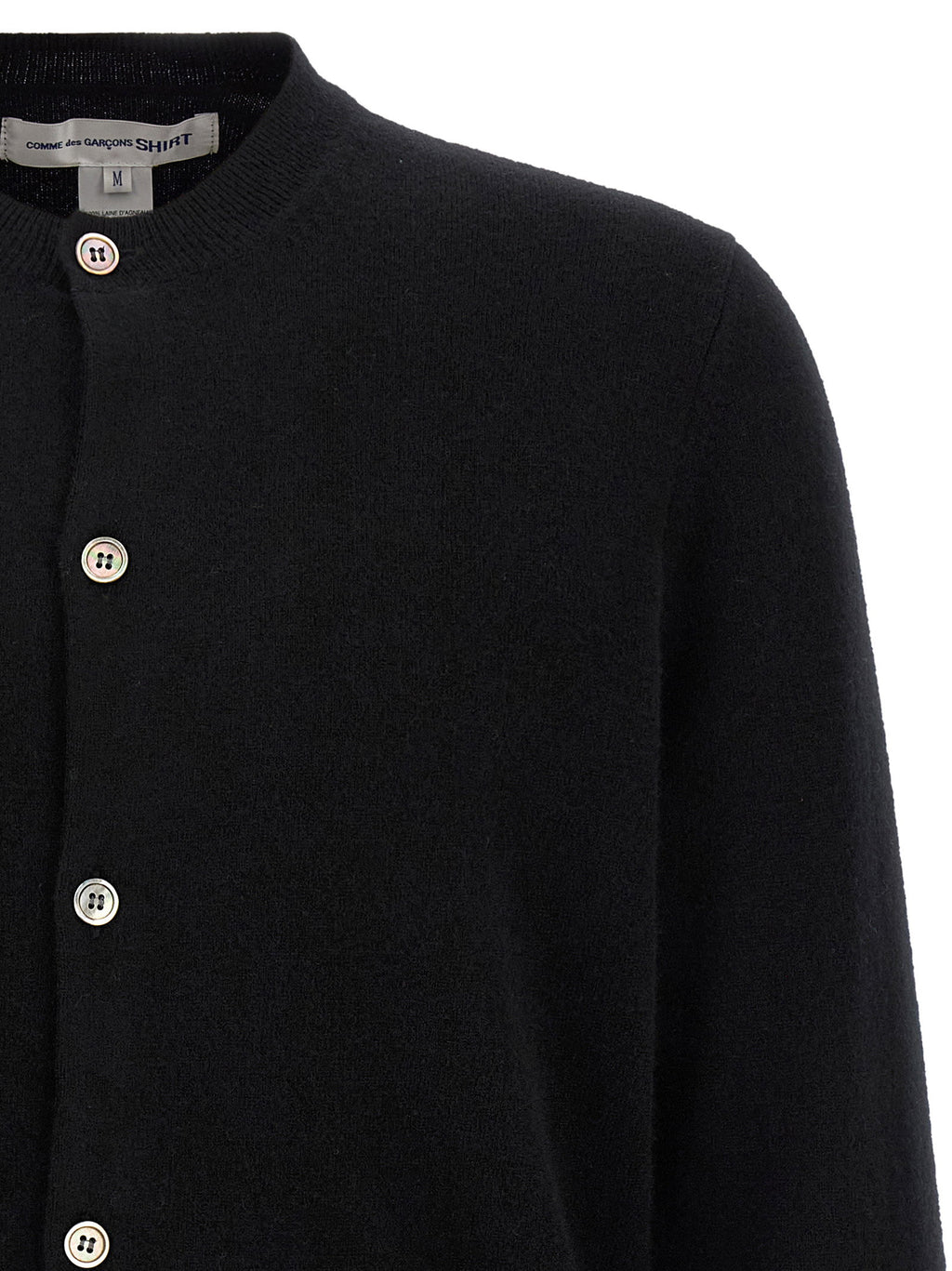 Comme Des Garcons Shirt Color-block Detail Cardigan