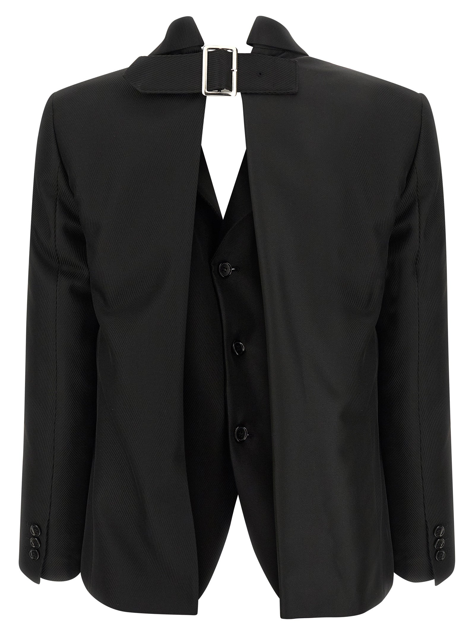 Comme Des Garcons Double Layer Effect Blazer