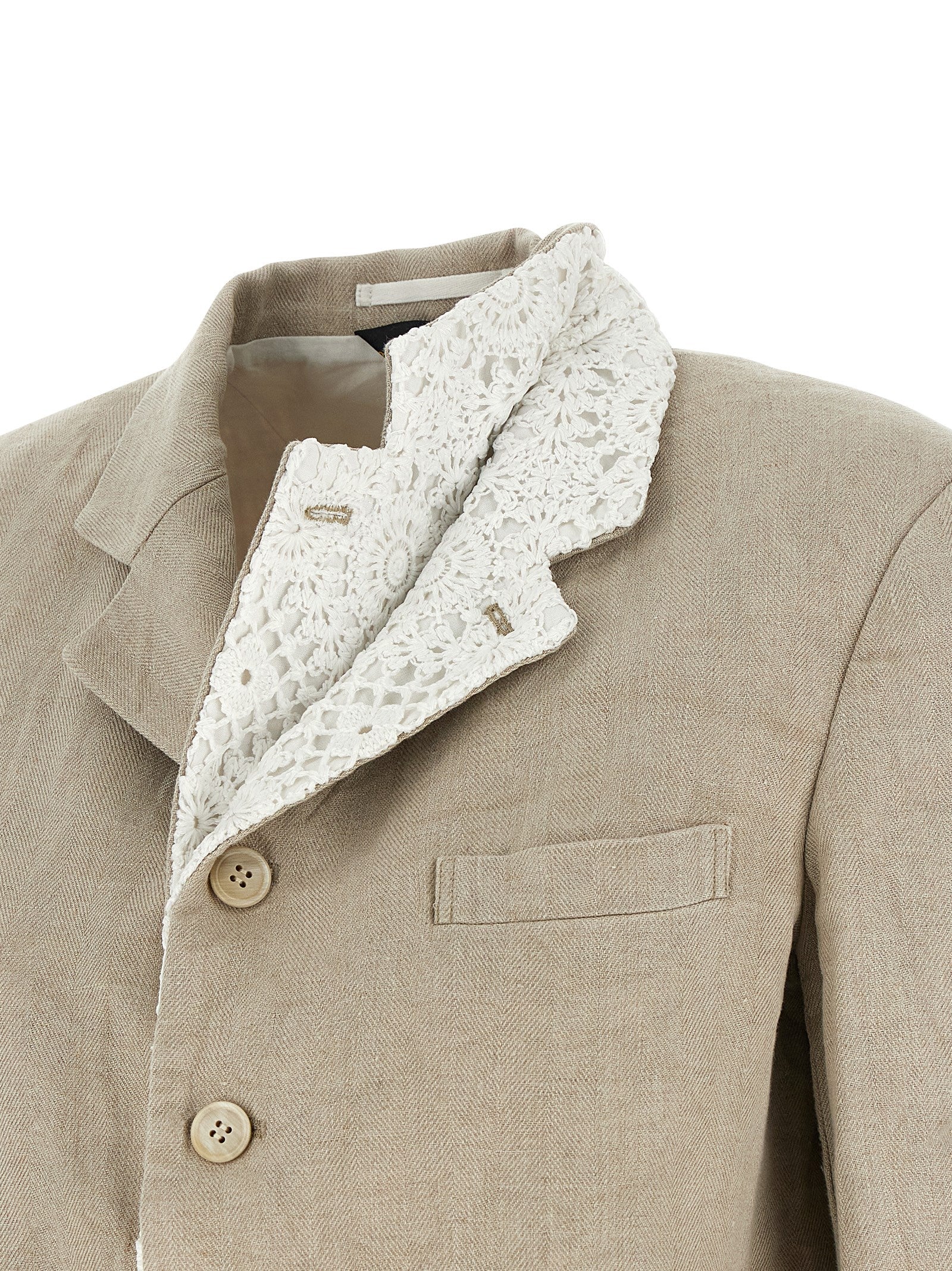 Comme Des Garcons Double Layer Lapel Blazer