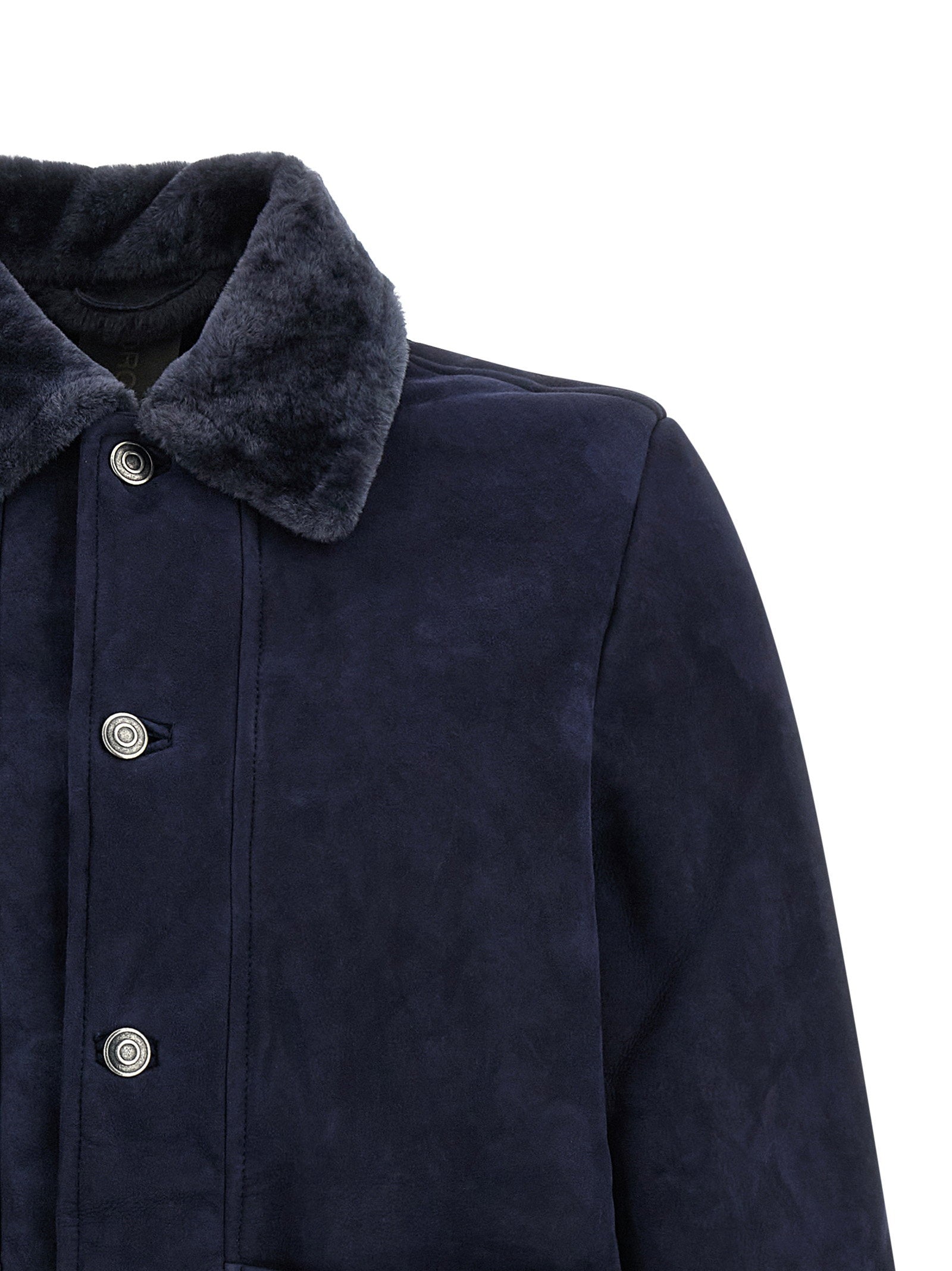 Giorgio Brato Shearling Neck Overshirt