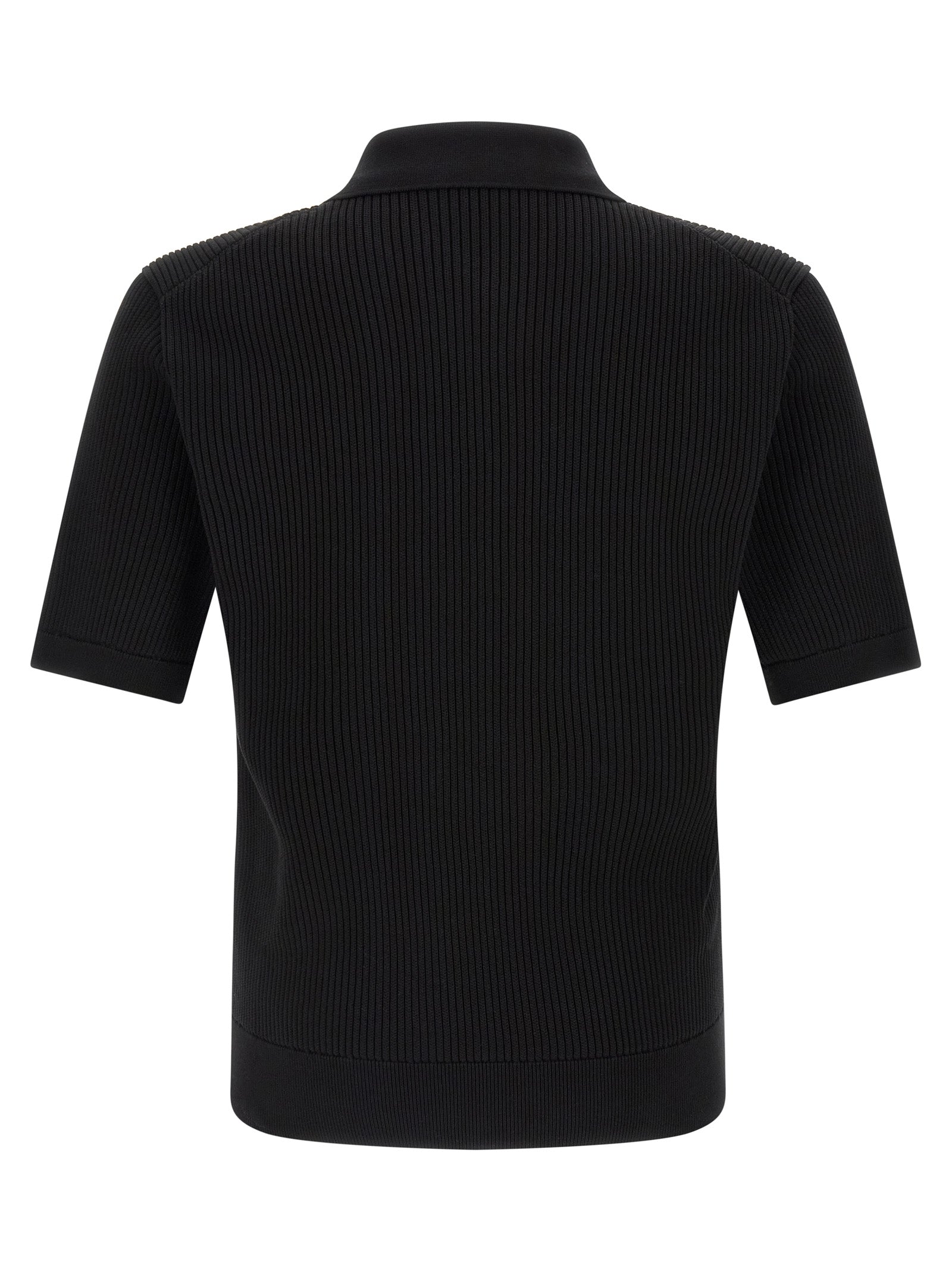 Dolce & Gabbana Micro-ribbed Polo Shirt