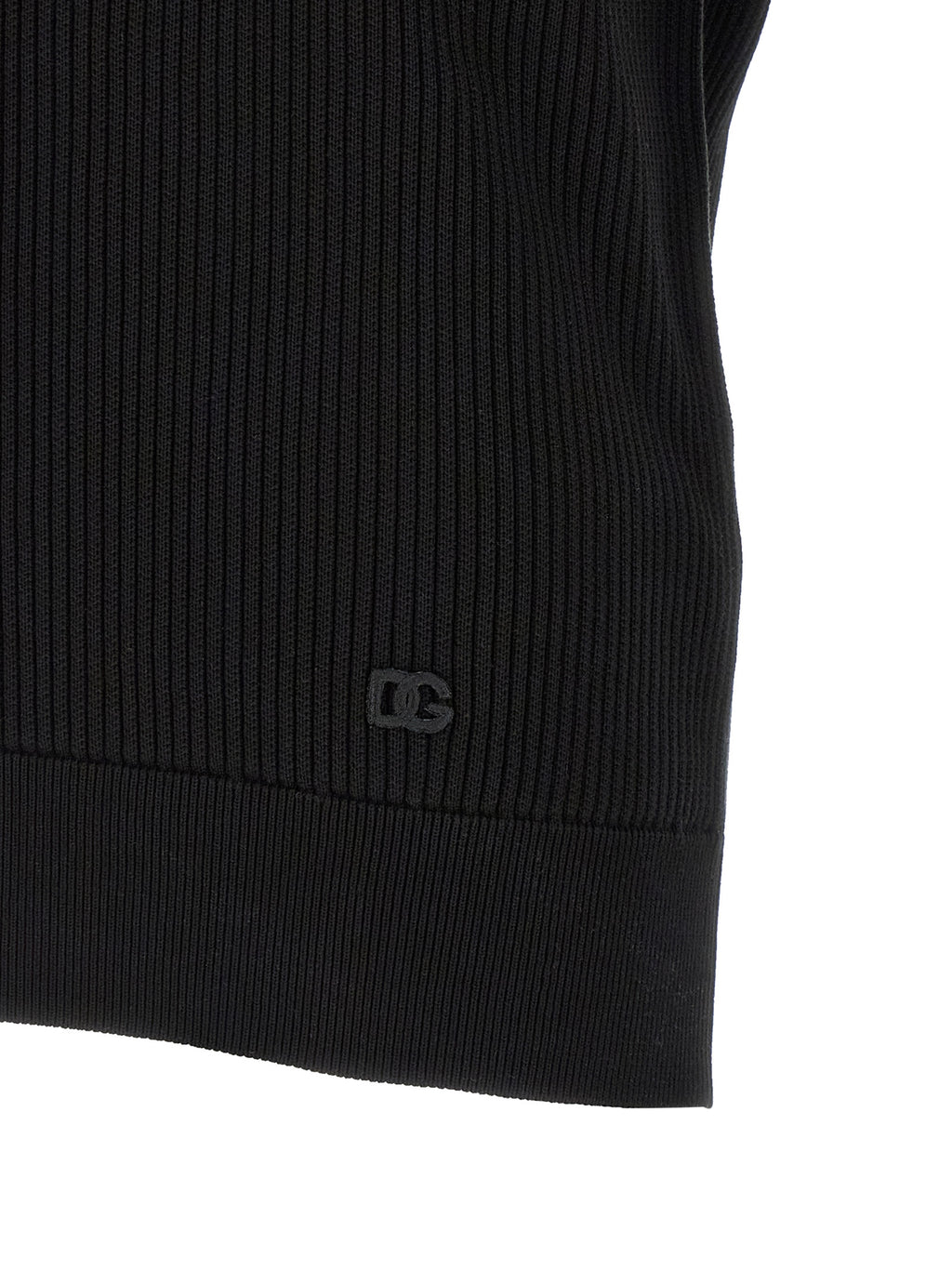 Dolce & Gabbana Micro-ribbed Polo Shirt