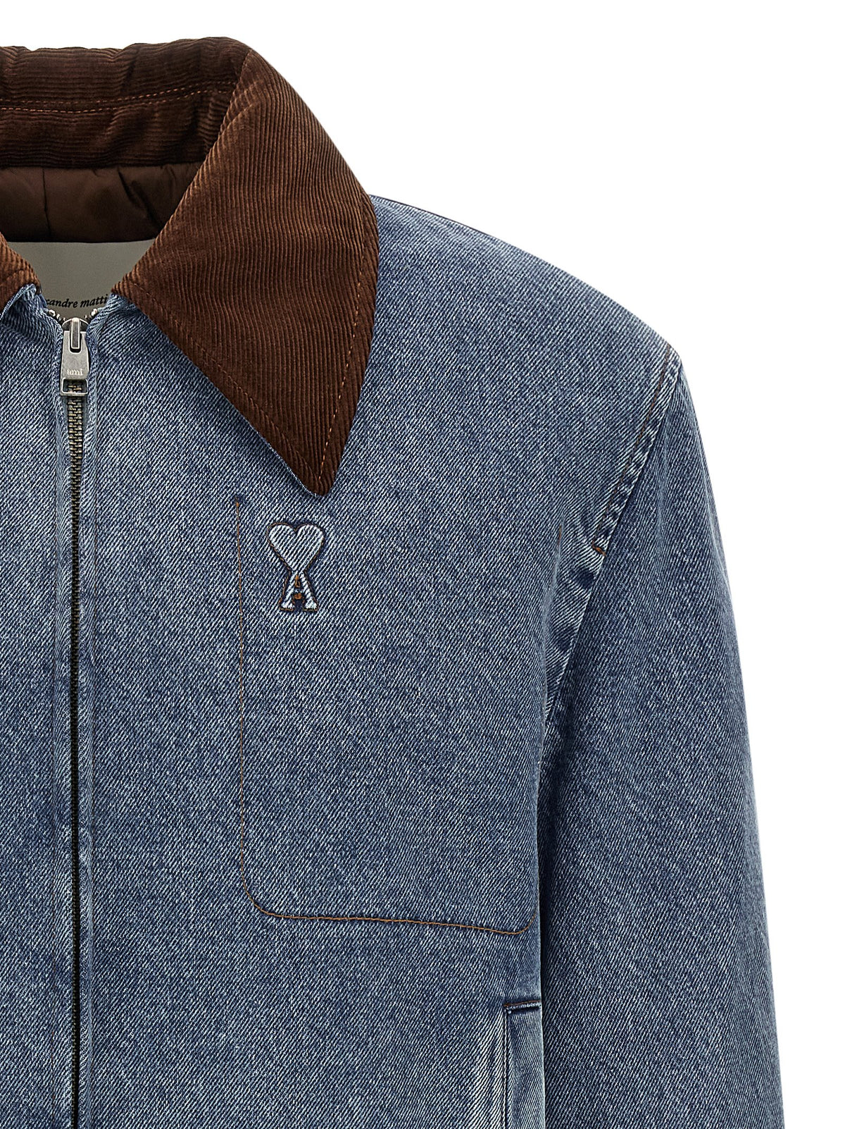 Ami Paris Ami De Cœur Denim Jacket