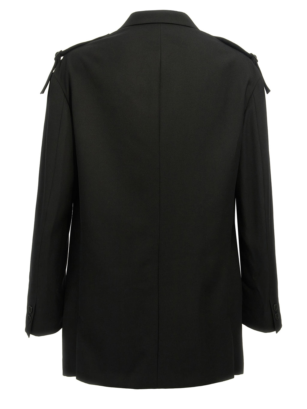 Yohji Yamamoto Single-breasted Blazer With Strap Detail