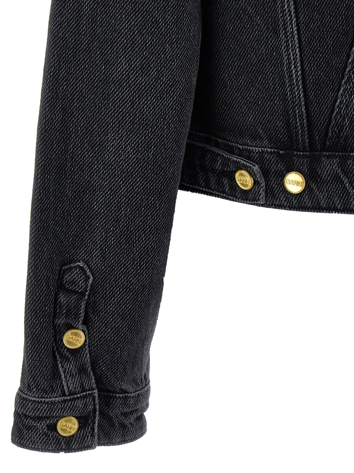 Ganni Cropped Denim Jacket