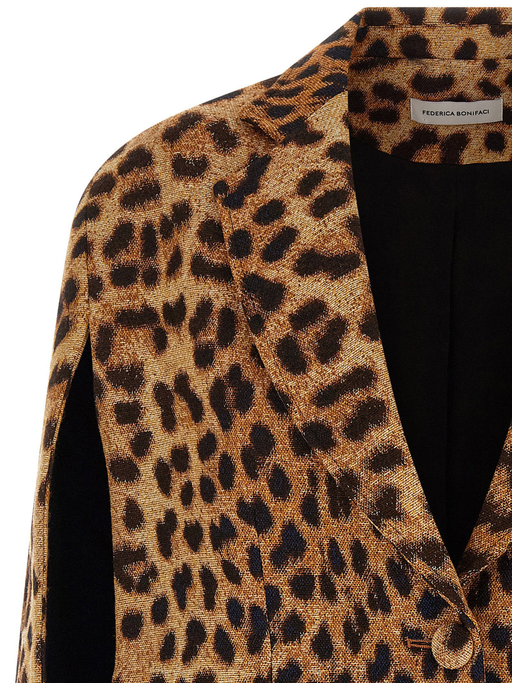 Federica Bonifaci Cape Leopard Blazer