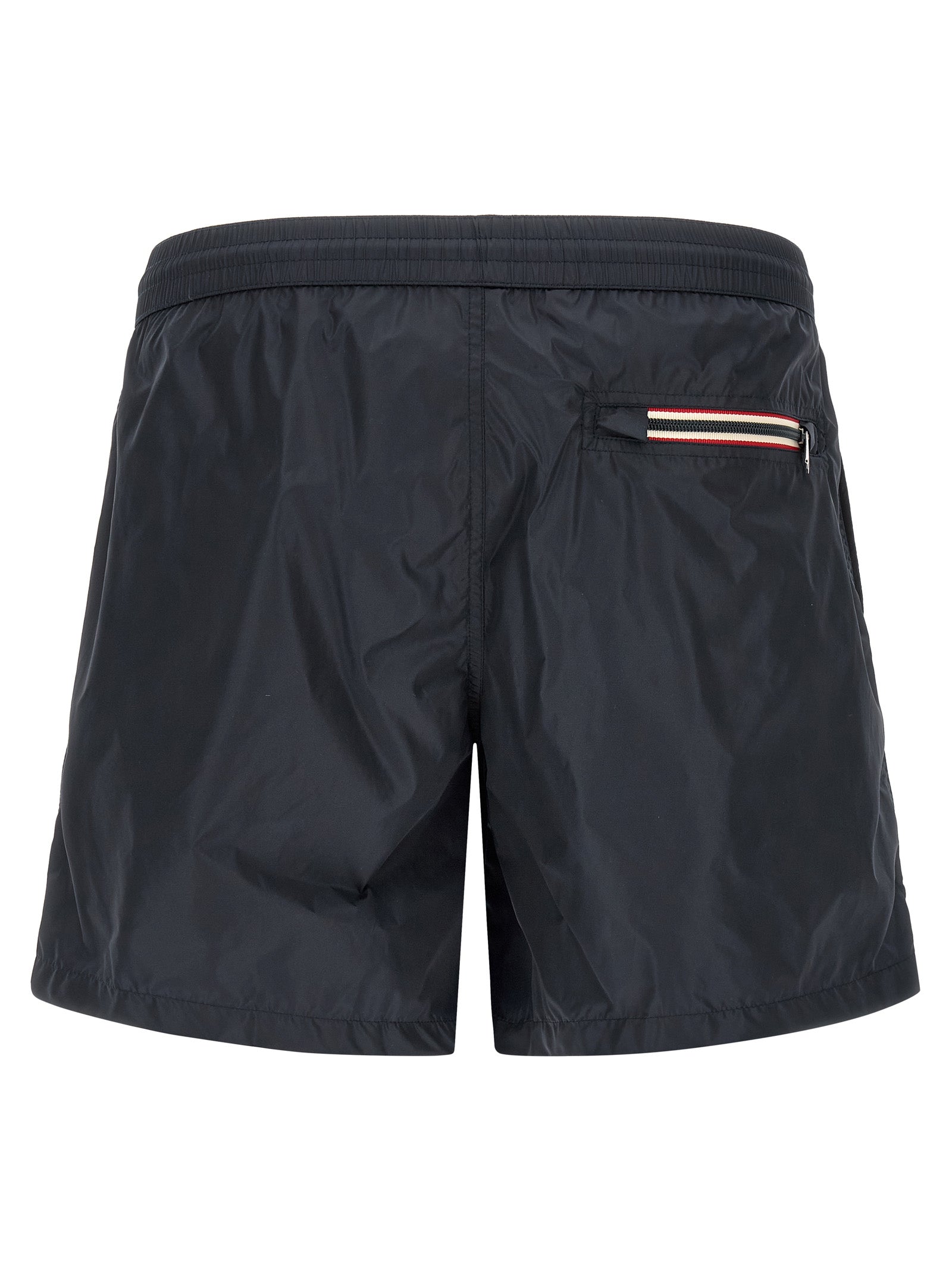 Moncler Tricolor Logo Patch Swimsuit