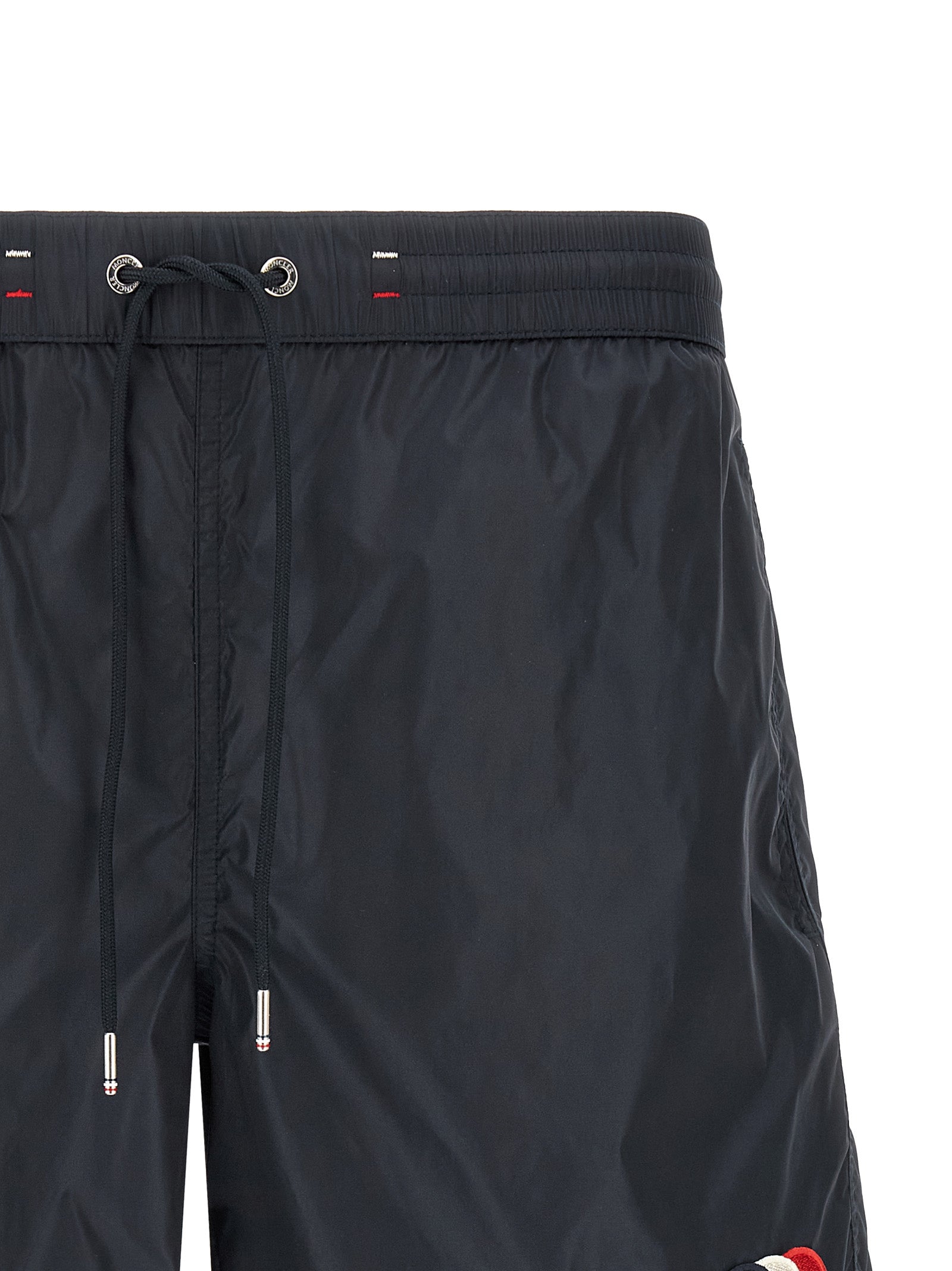 Moncler Tricolor Logo Patch Swimsuit