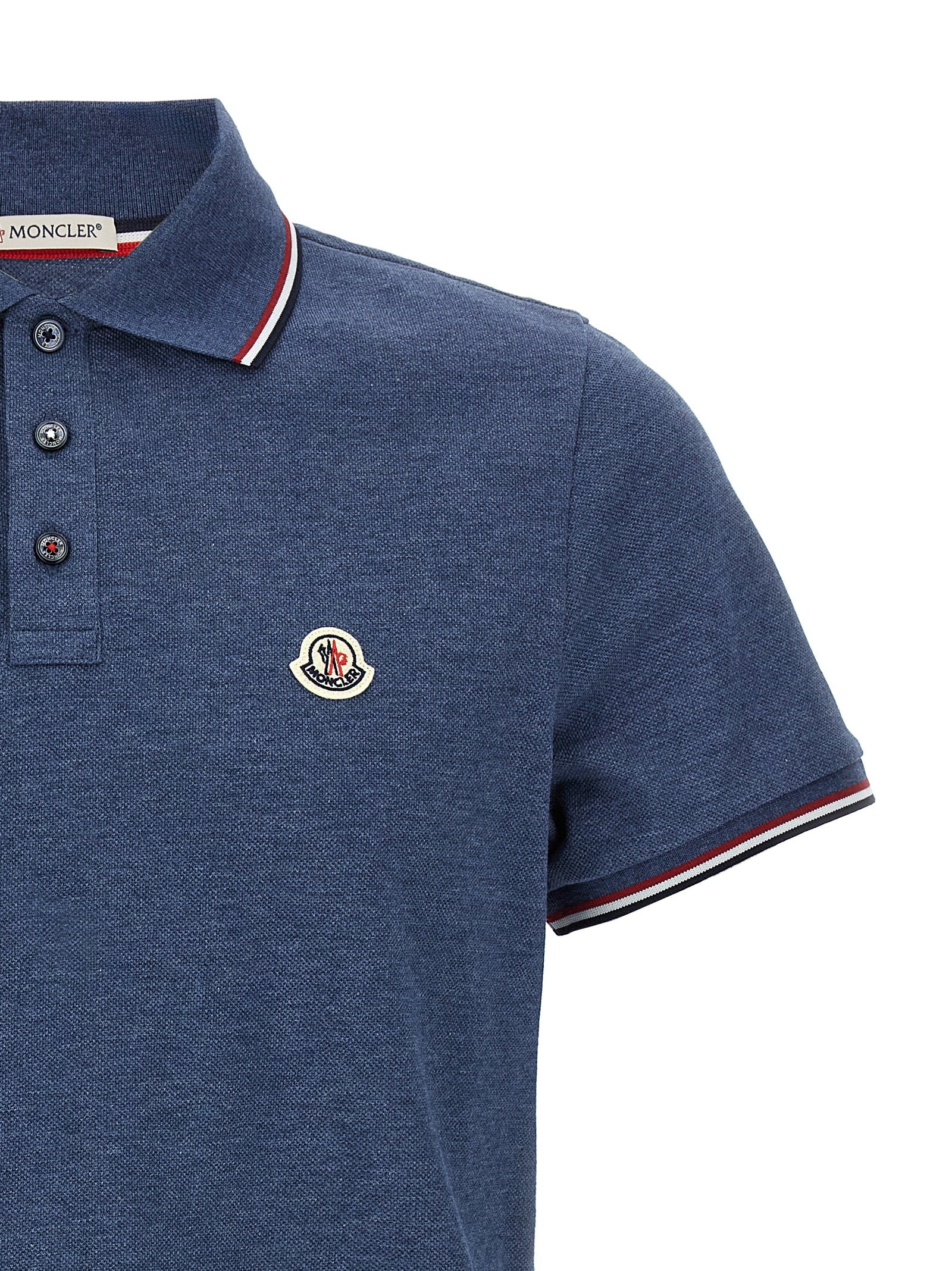 Moncler Tricolor Detail Polo Shirt