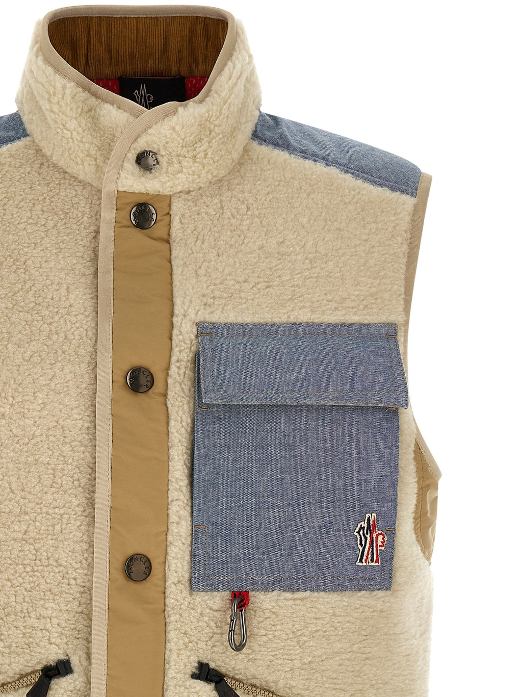 Moncler Grenoble Teddy & Chambray Vest